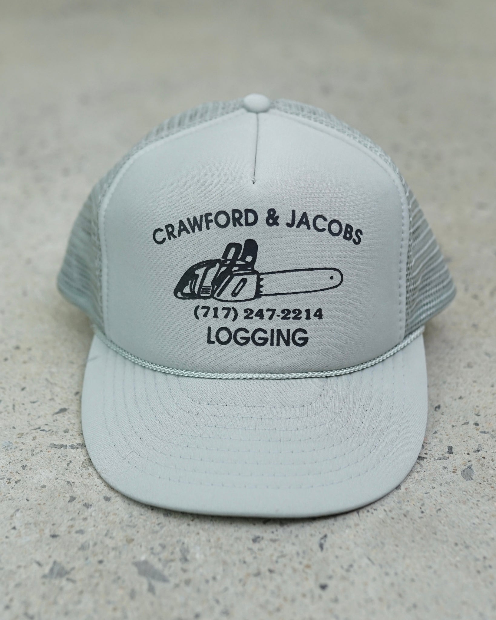 crawford & jacobs trucker hat