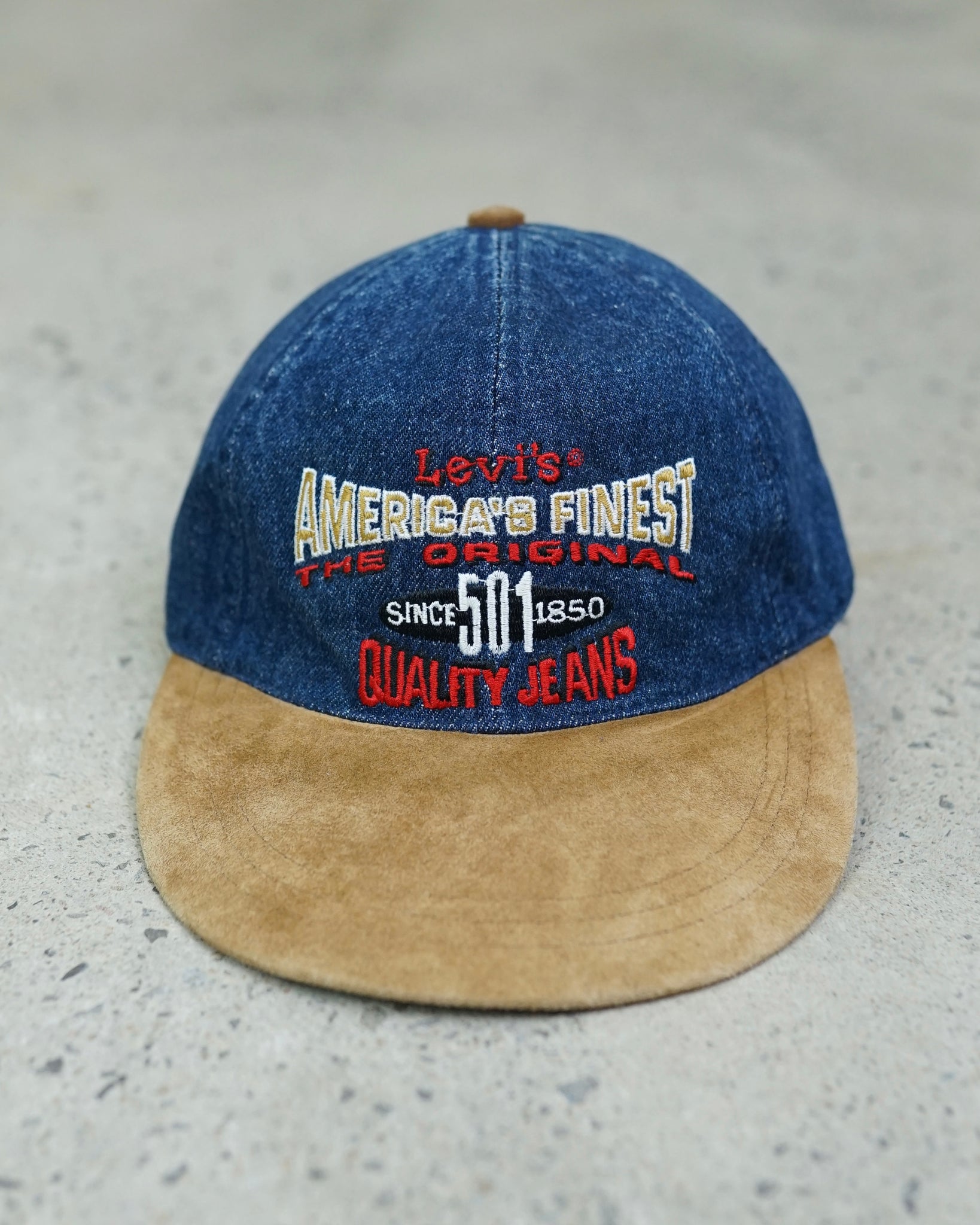 levi's denim strapback hat