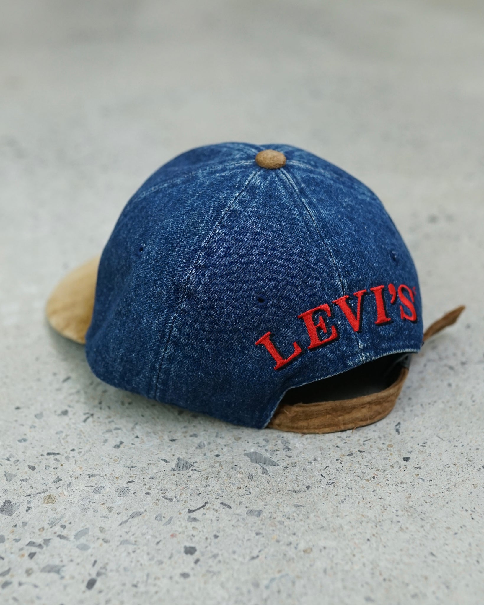 levi's denim strapback hat