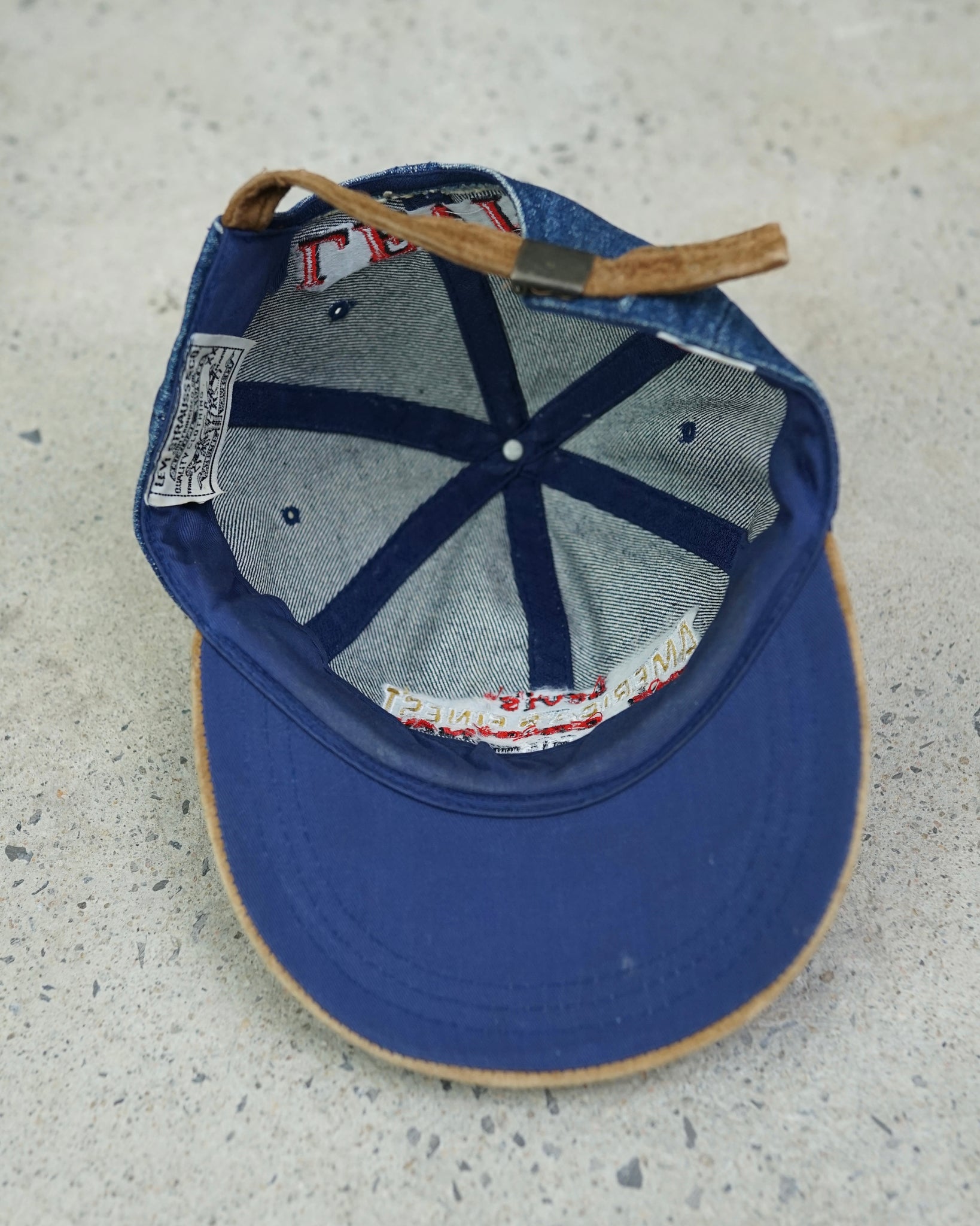 levi's denim strapback hat