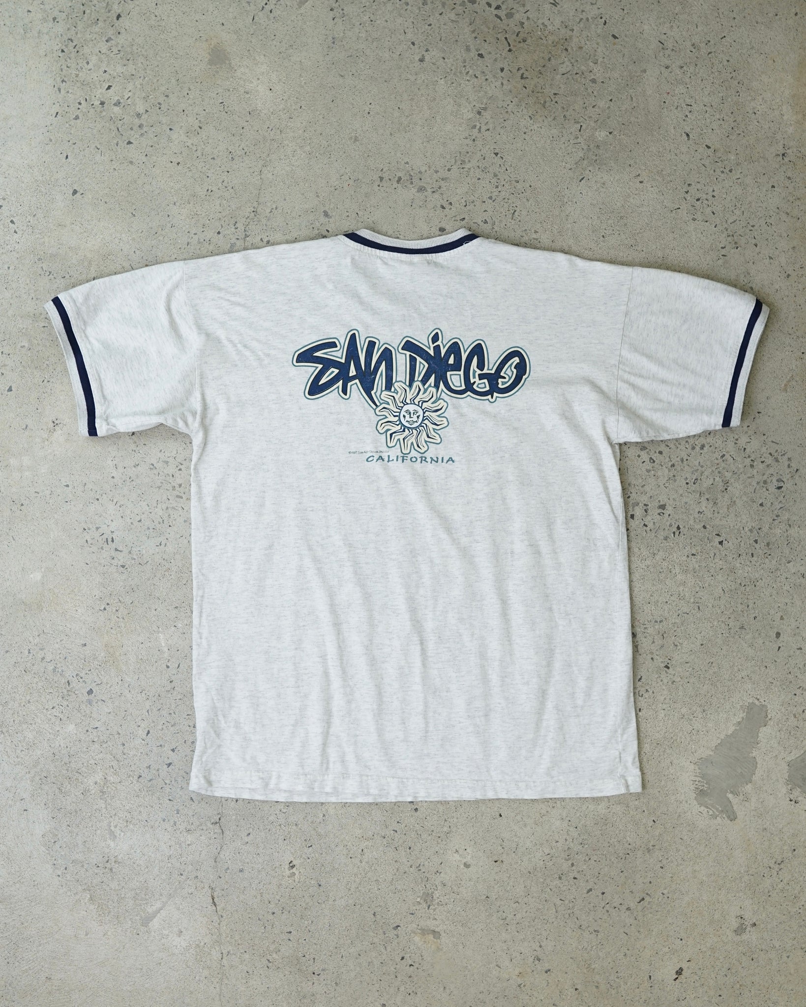 san diego california 1997 ringer t-shirt
