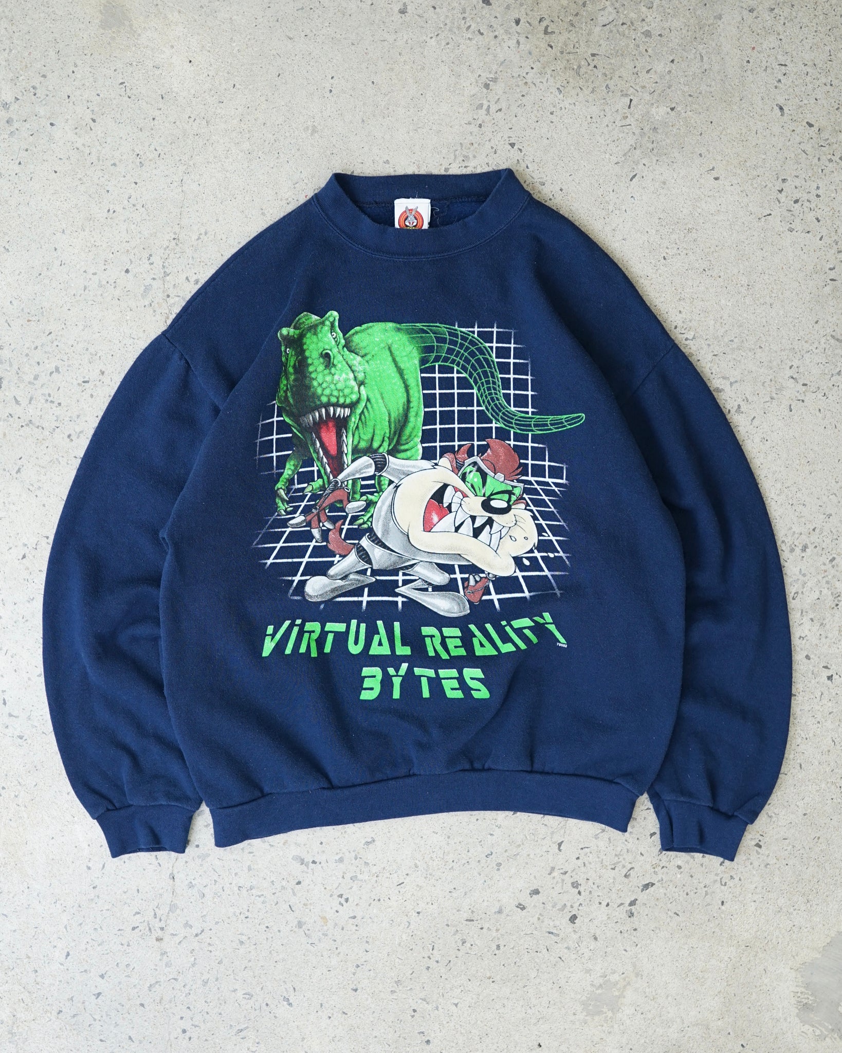 taz virtual reality bytes crewneck