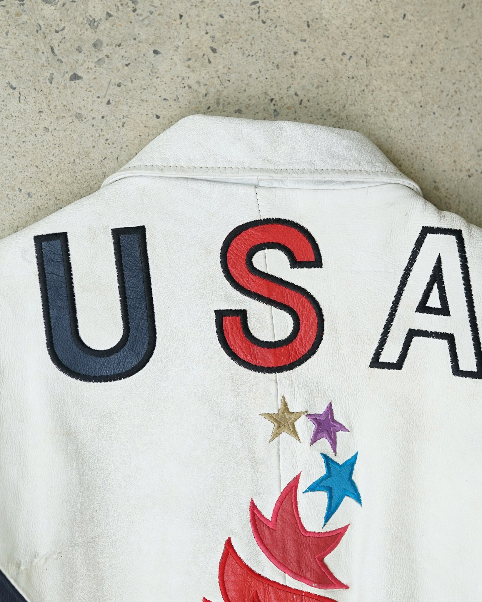 atlanta usa olympic 1996 leather jacket - M/L