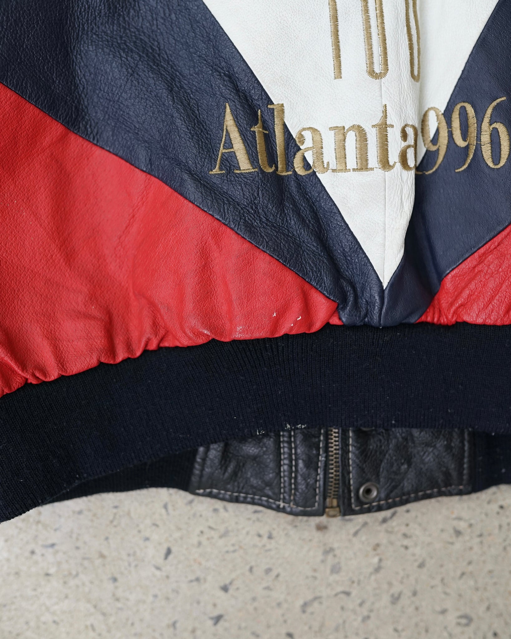 atlanta usa olympic 1996 leather jacket - M/L