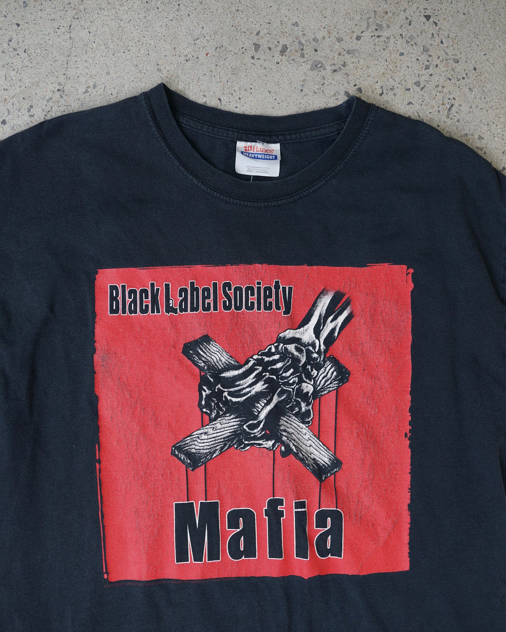 black label society mafia t-shirt - large