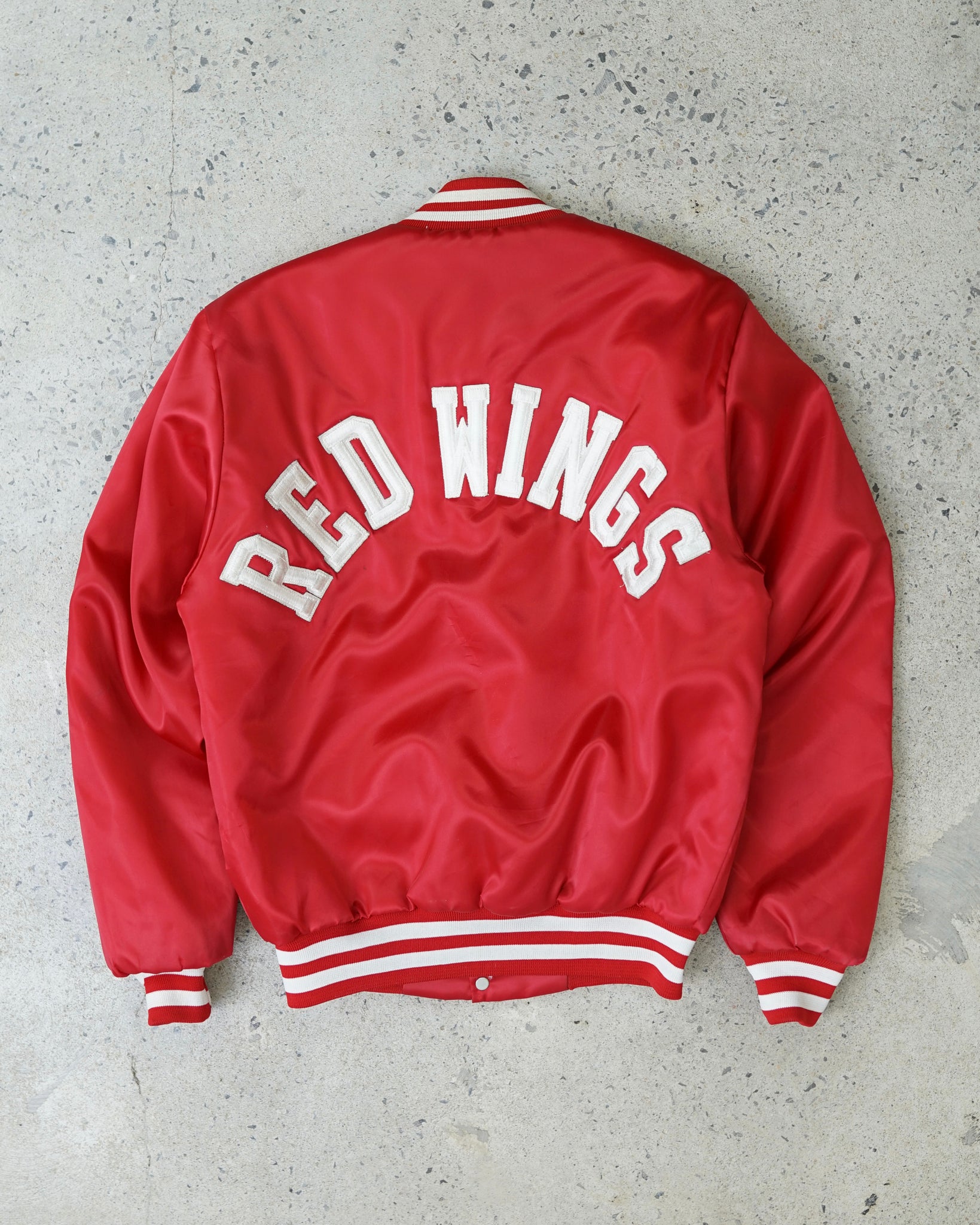 red wings detroit satin jacket - small