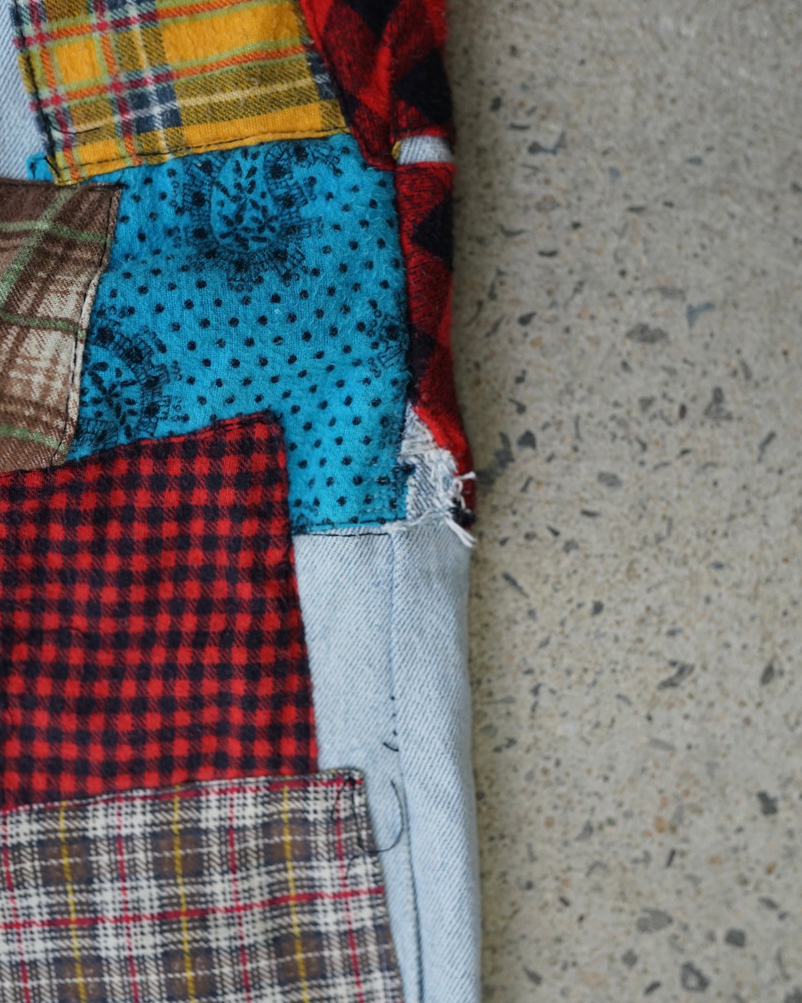 levi's patchwork jeans
