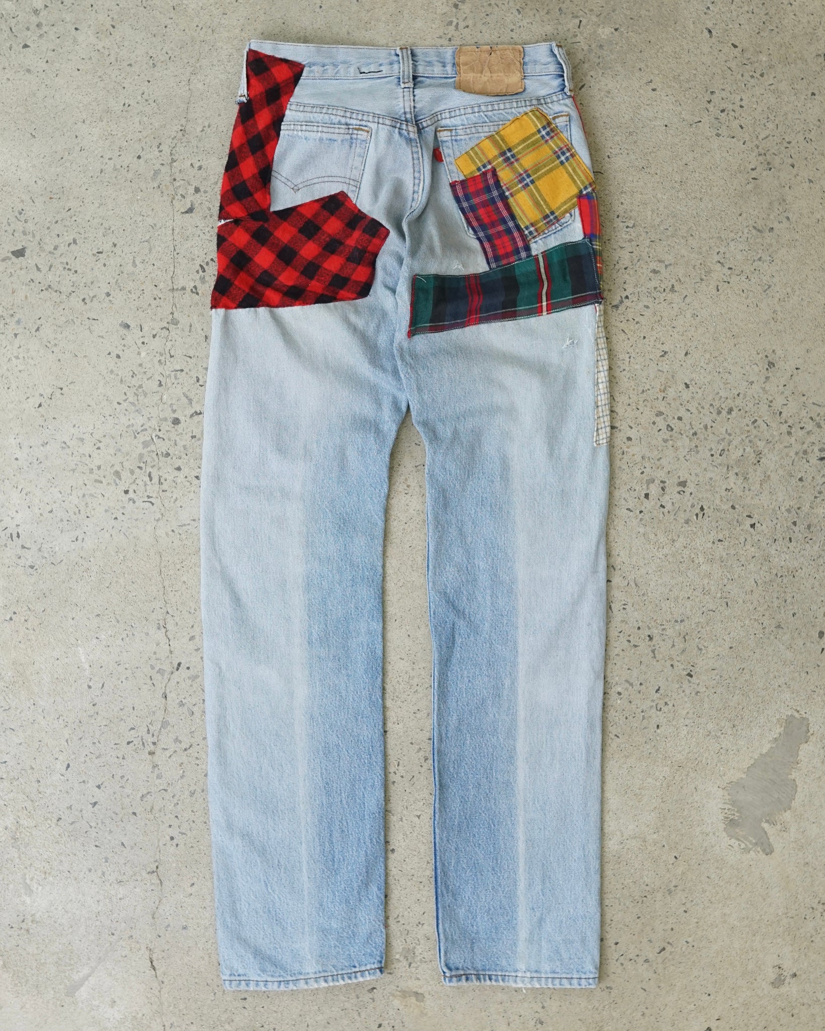levi's patchwork jeans