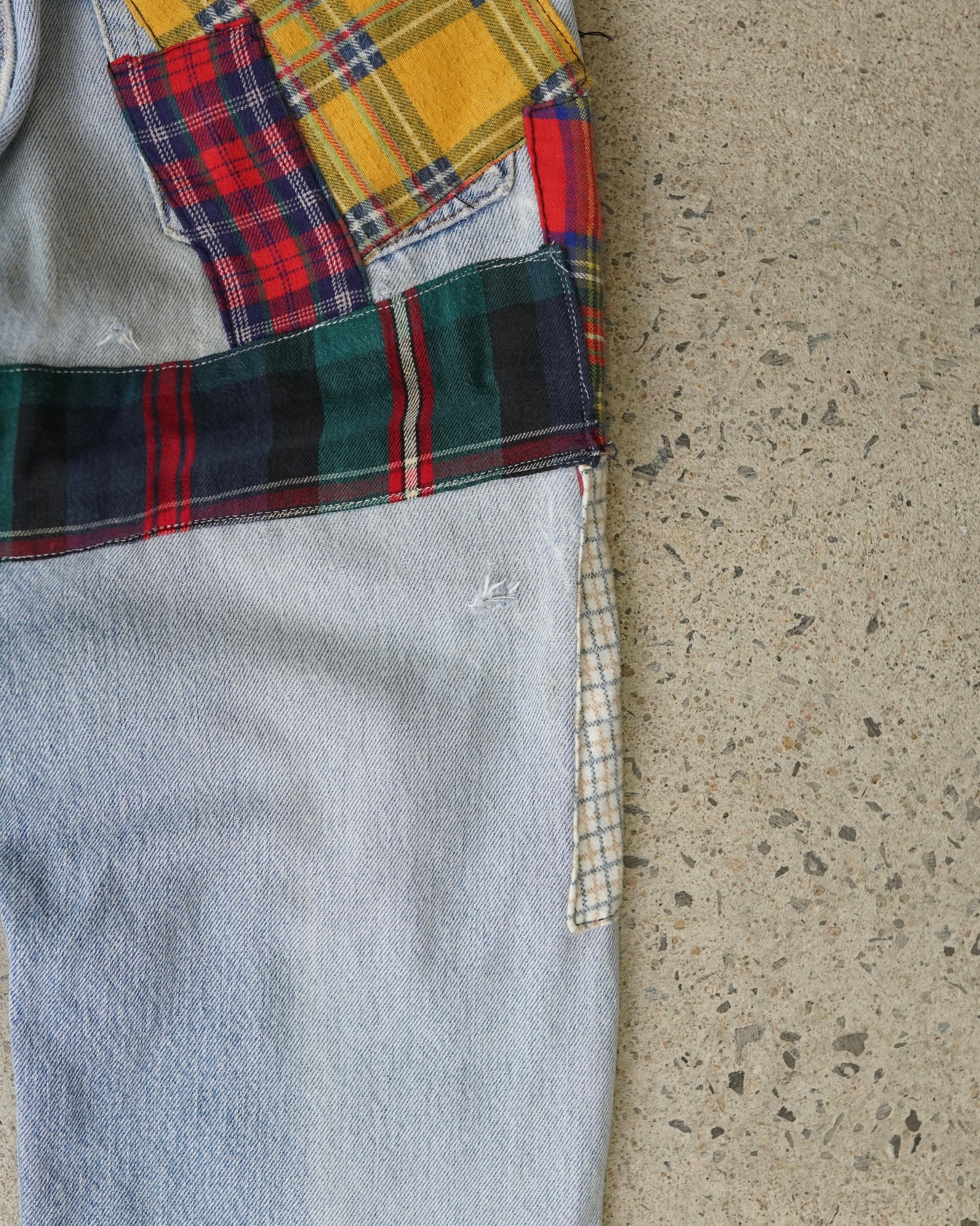 levi's patchwork jeans
