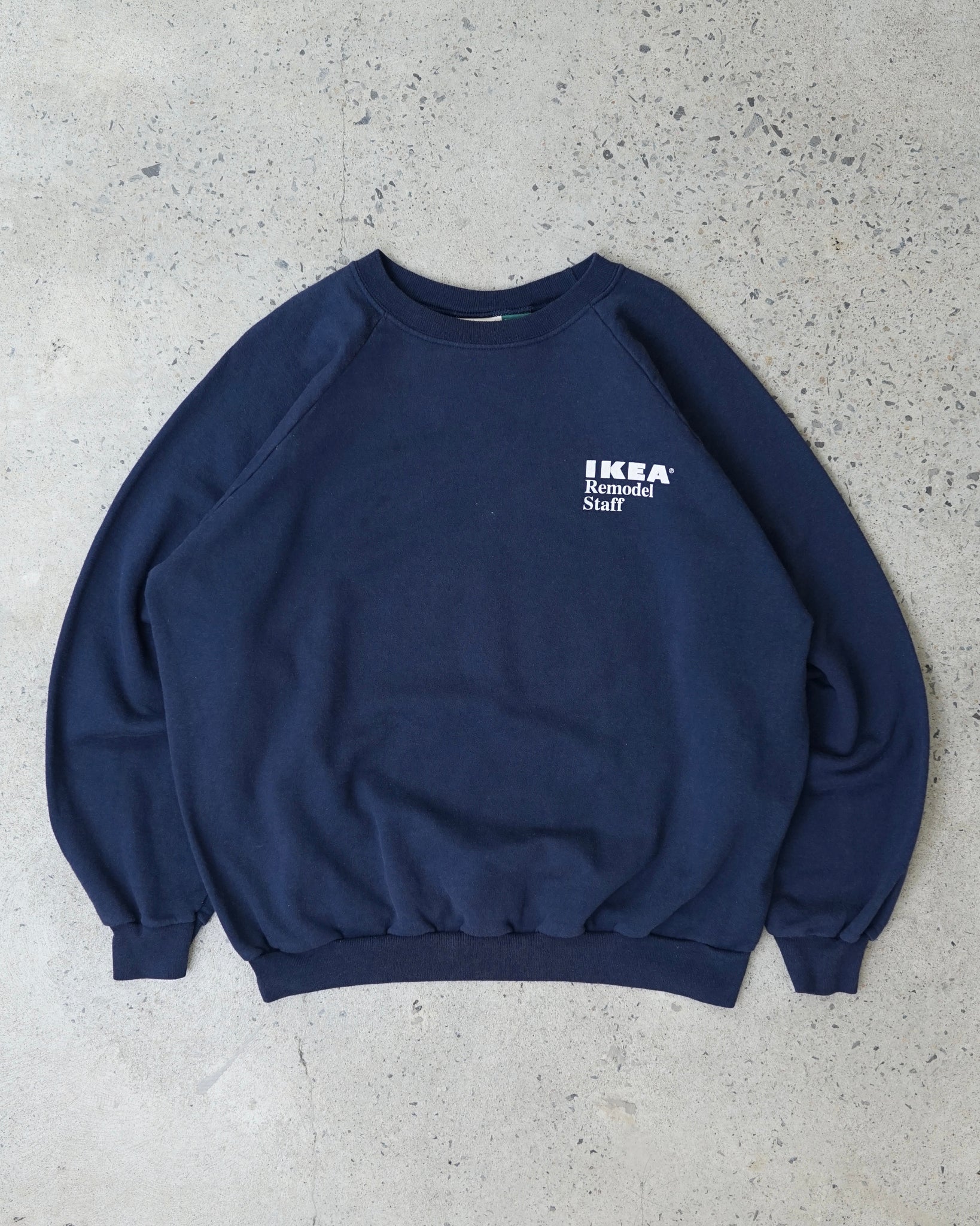 ikea remodel staff crewneck - boxy large