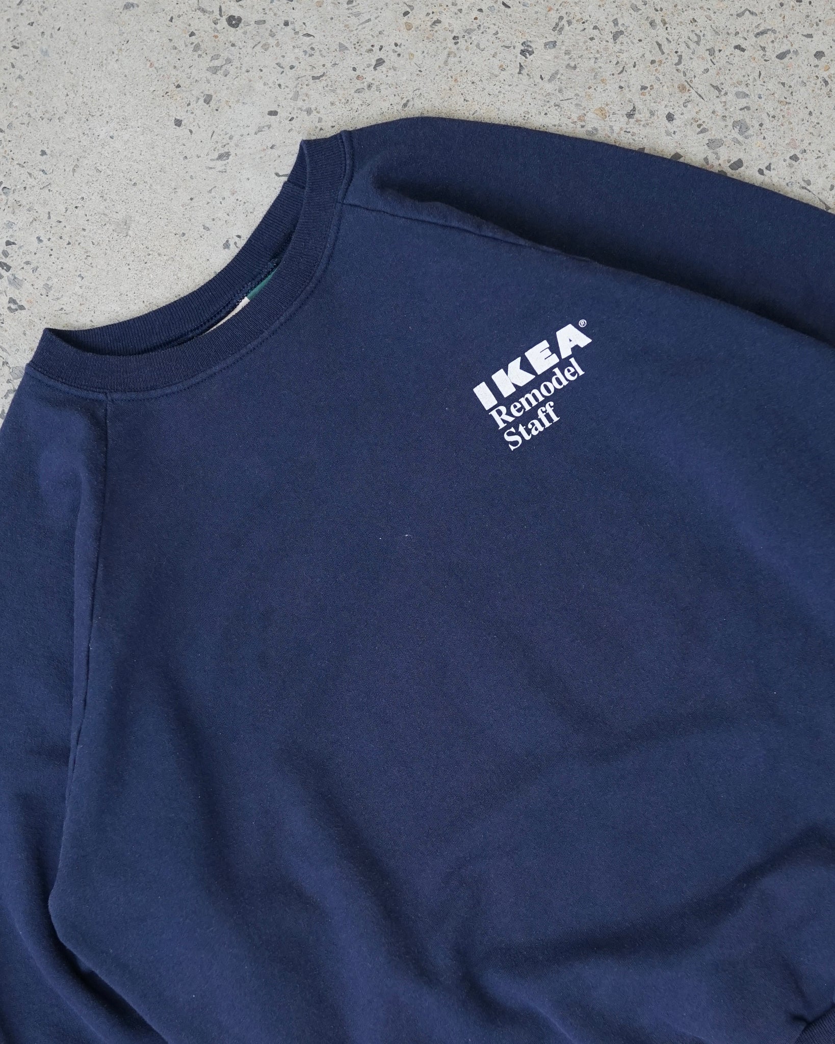 ikea remodel staff crewneck - boxy large