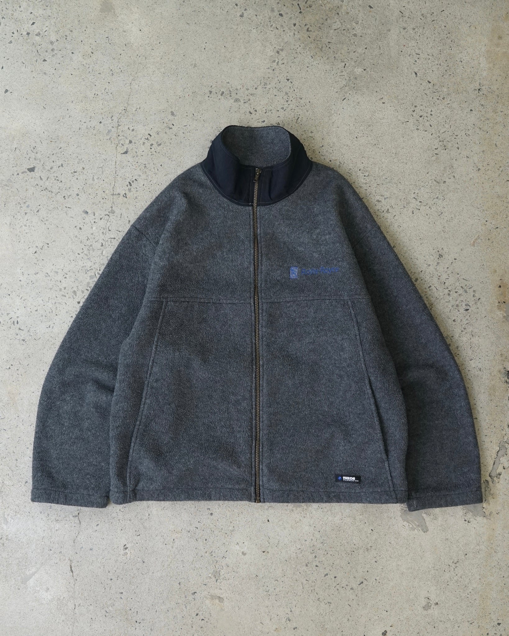 rolls-royce zip-up fleece
