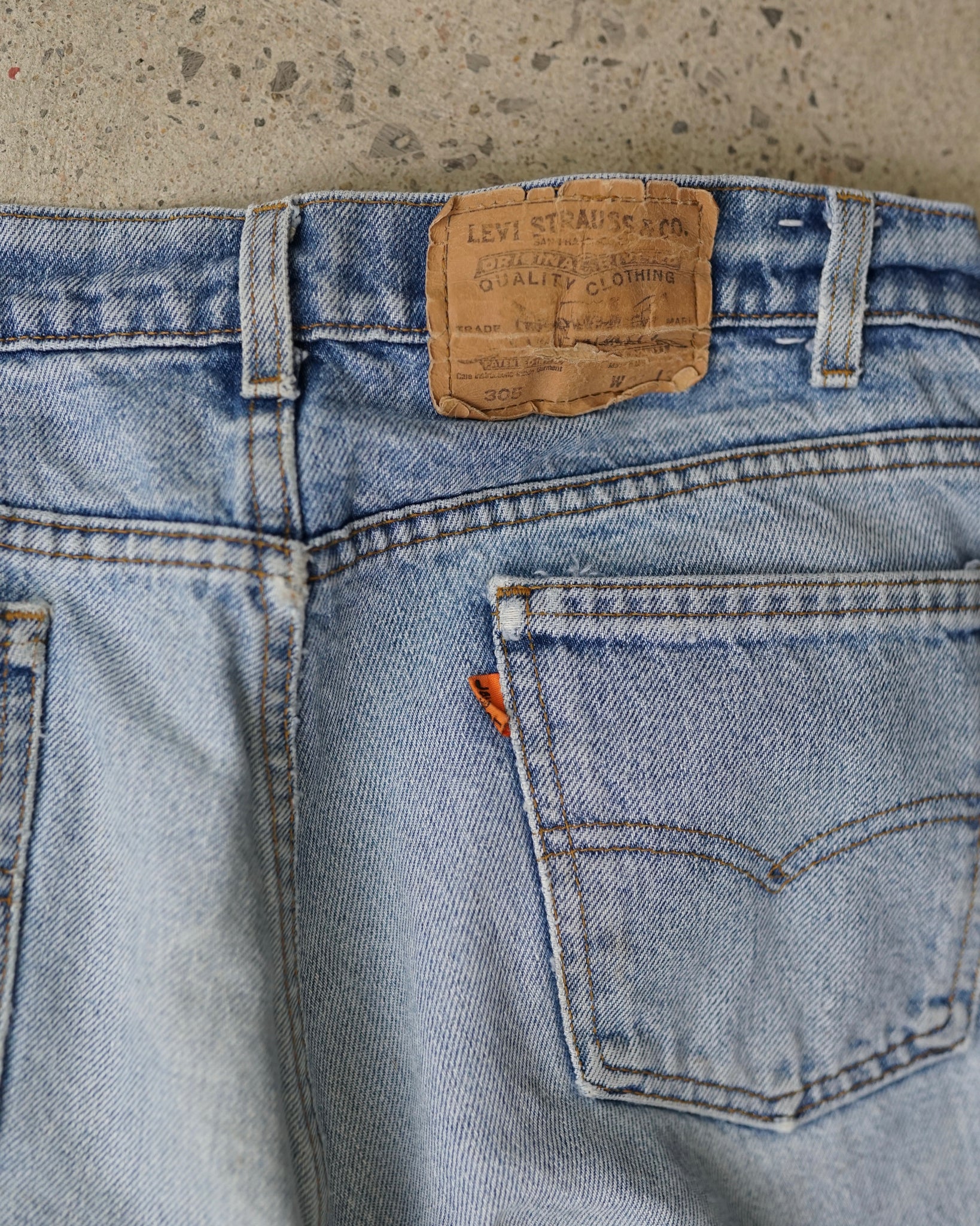 levi's 505 orange tab jeans - 33x30