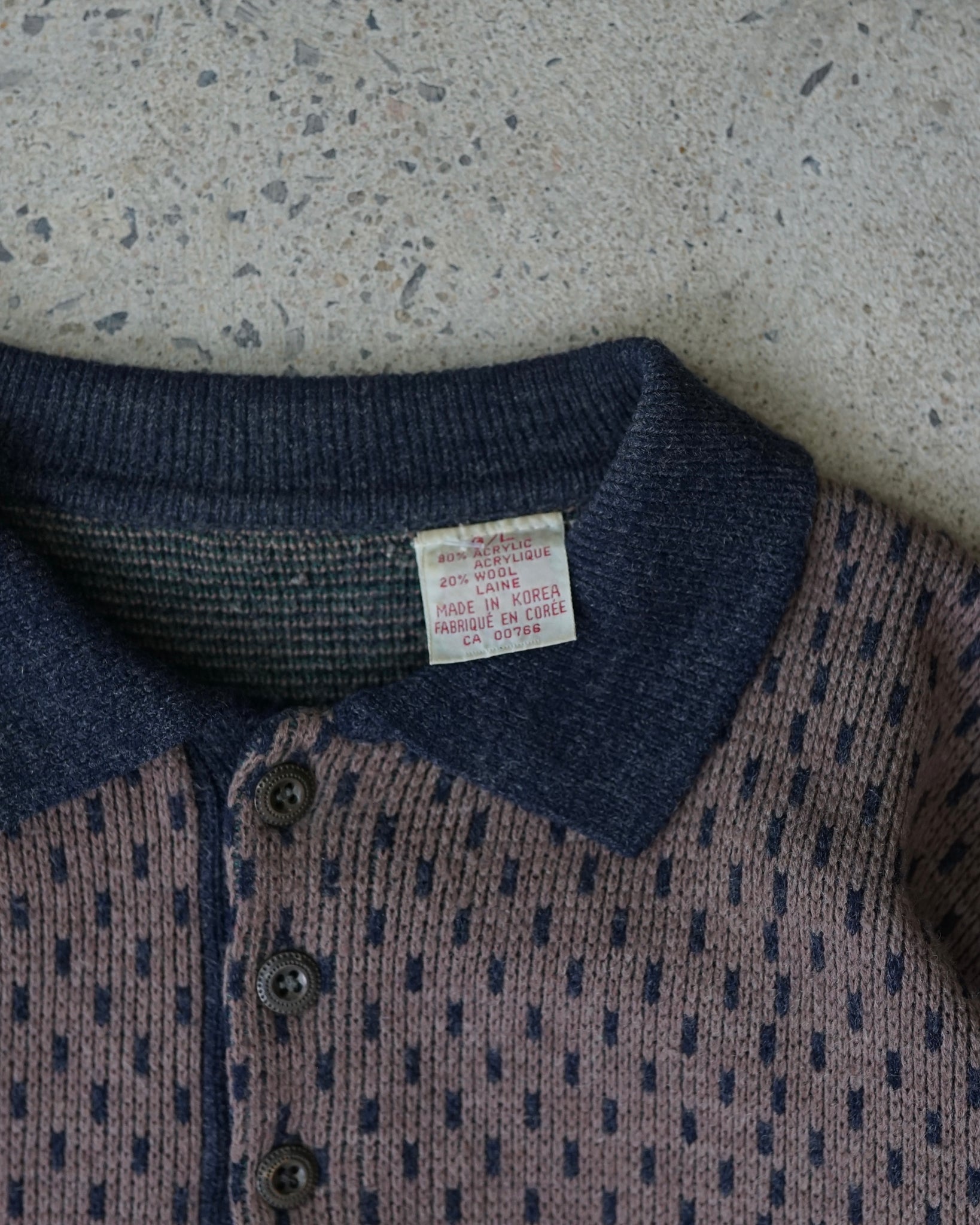 vintage polo knit sweater