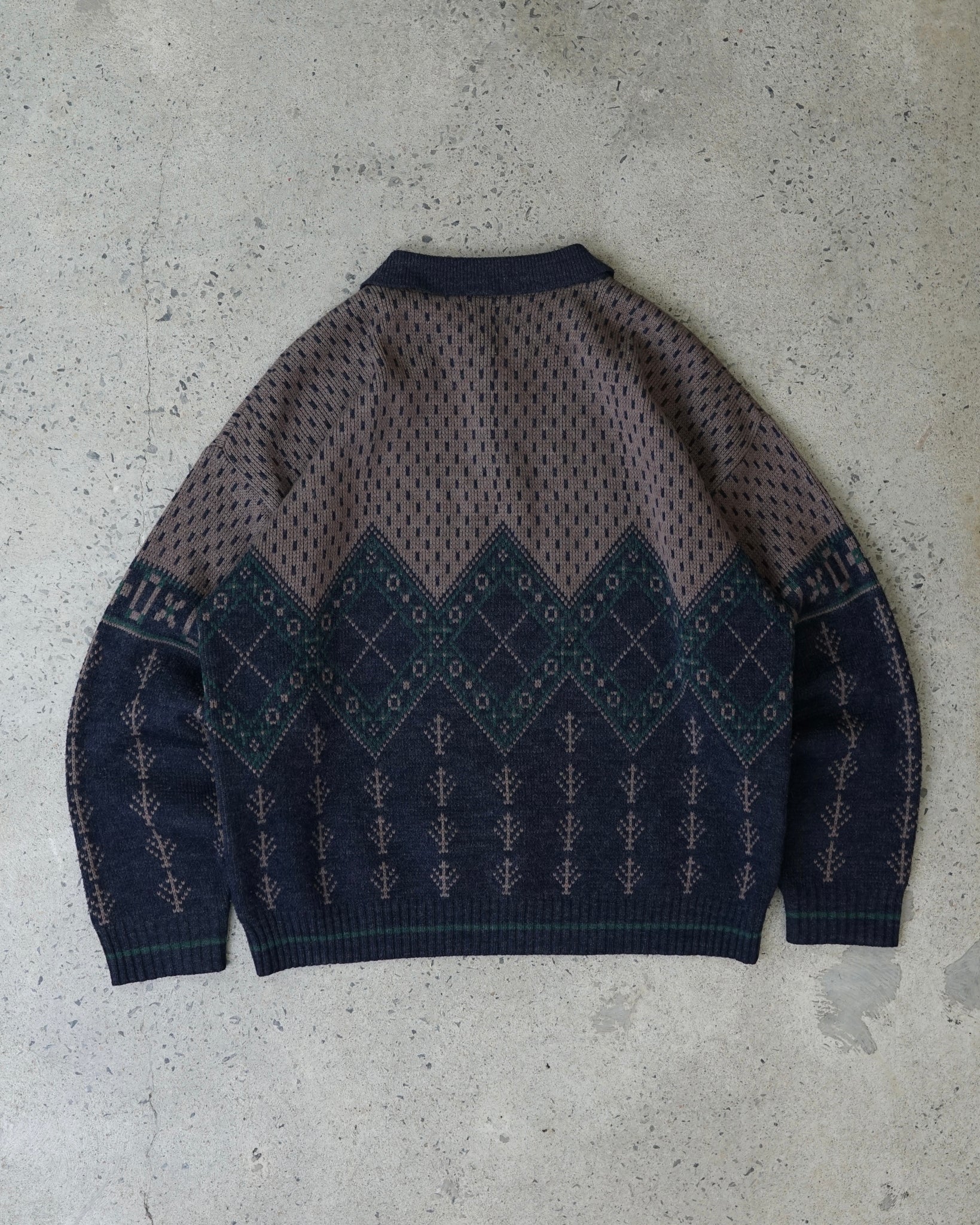 vintage polo knit sweater