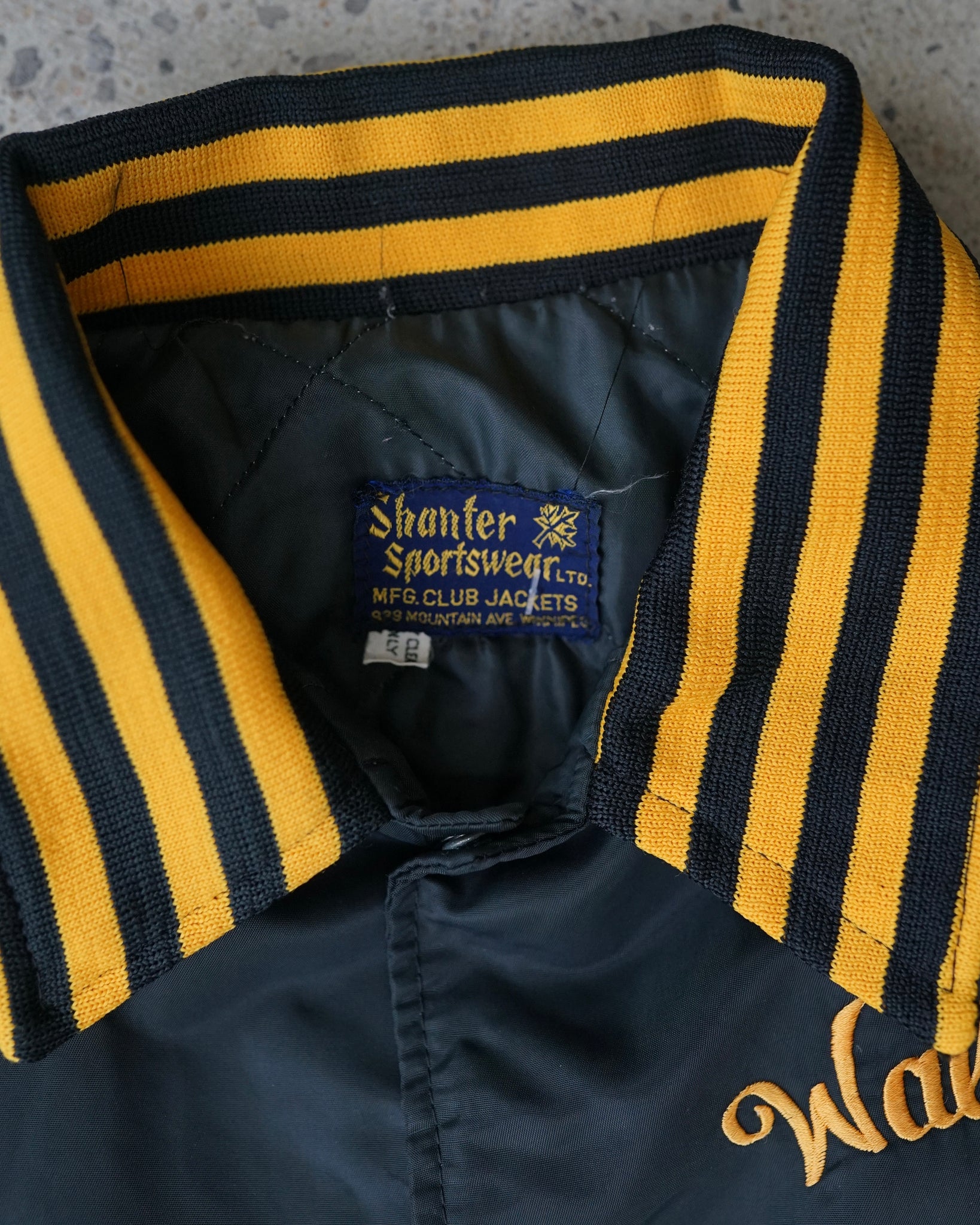 walleye wizards satin bomber jacket