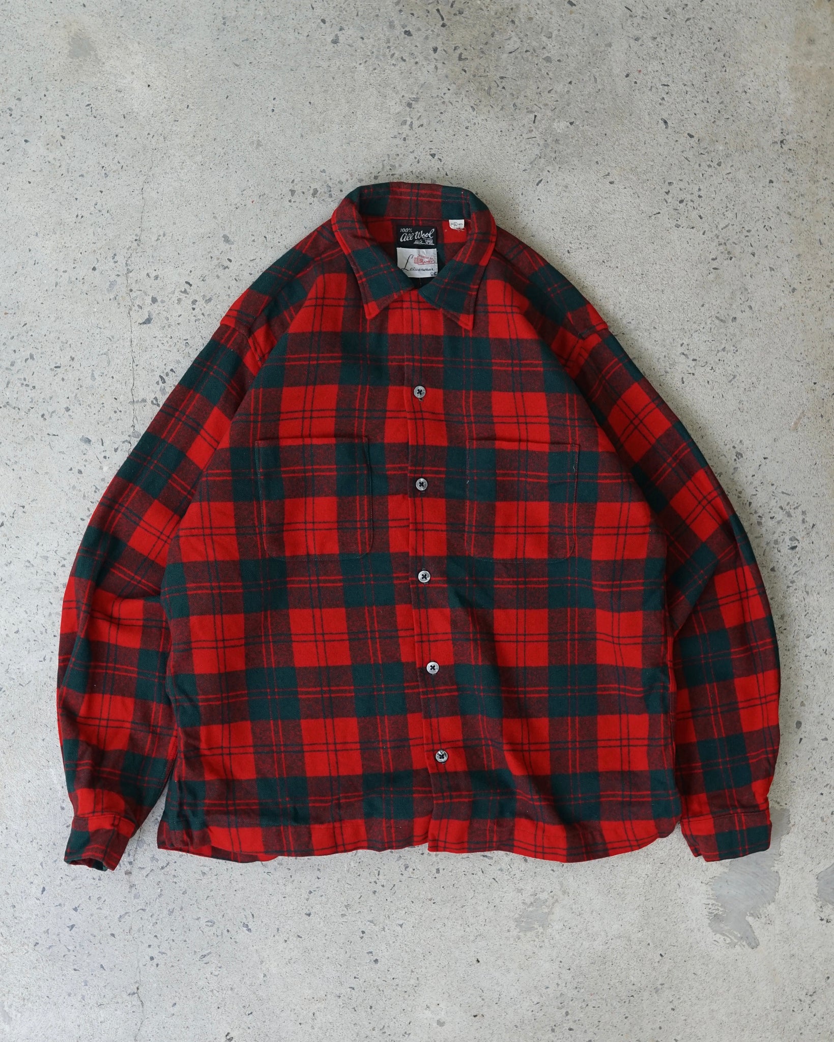 Leisurewear plaid wool flannel