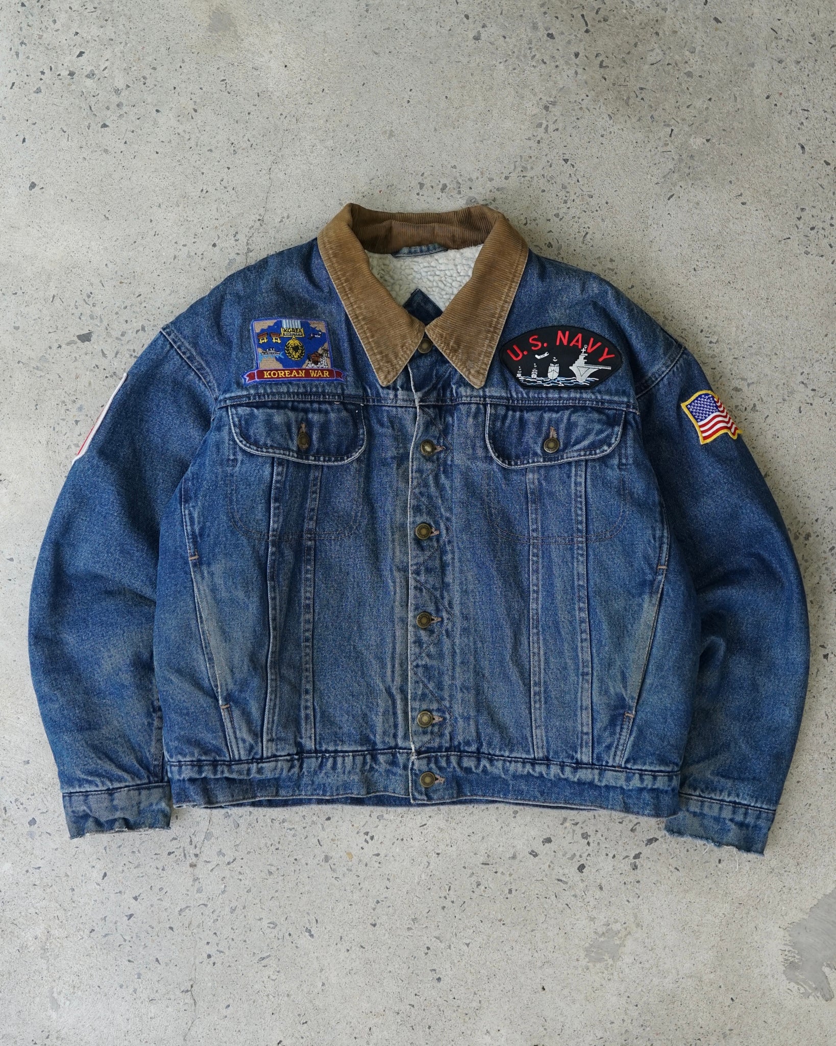 wrangler u.s. navy denim jacket