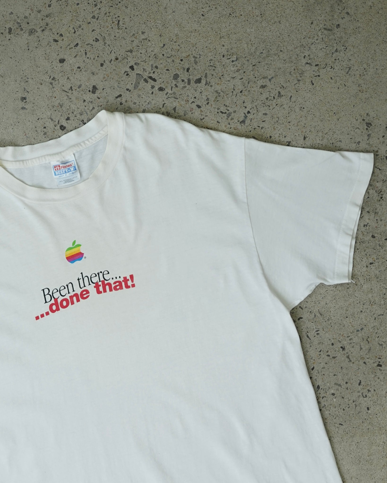 been there done that apple vintage t-shirt - XL