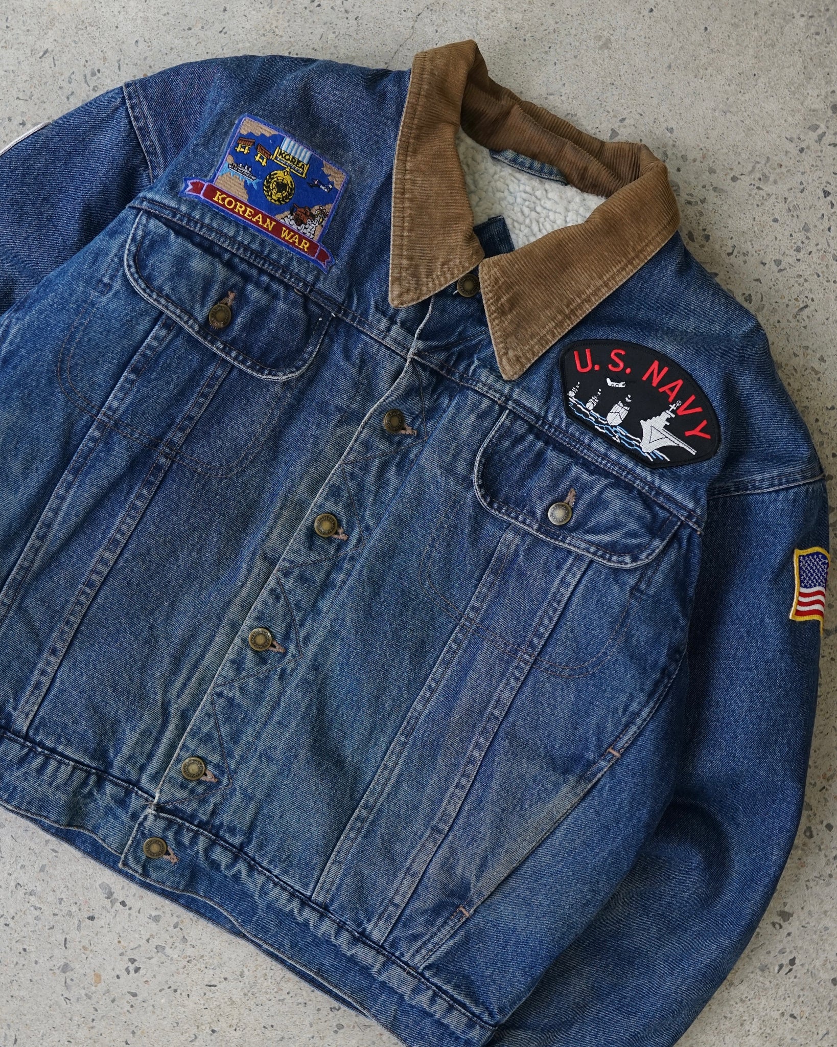 wrangler u.s. navy denim jacket
