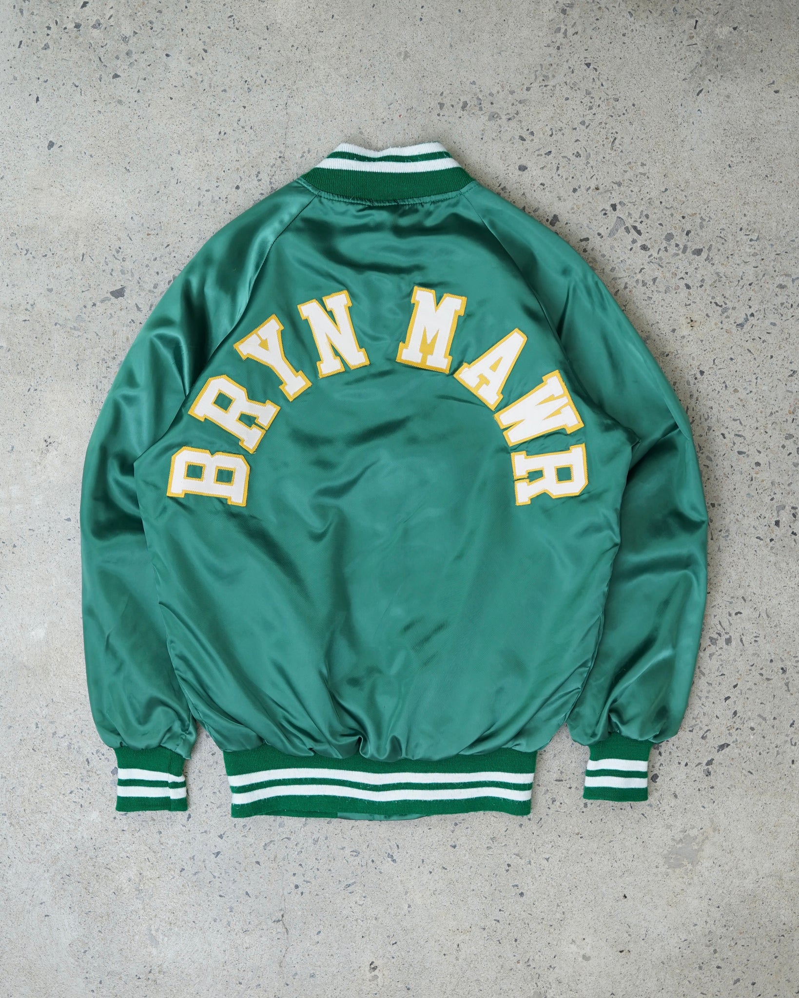 bryn mawr bomber satin jacket - small