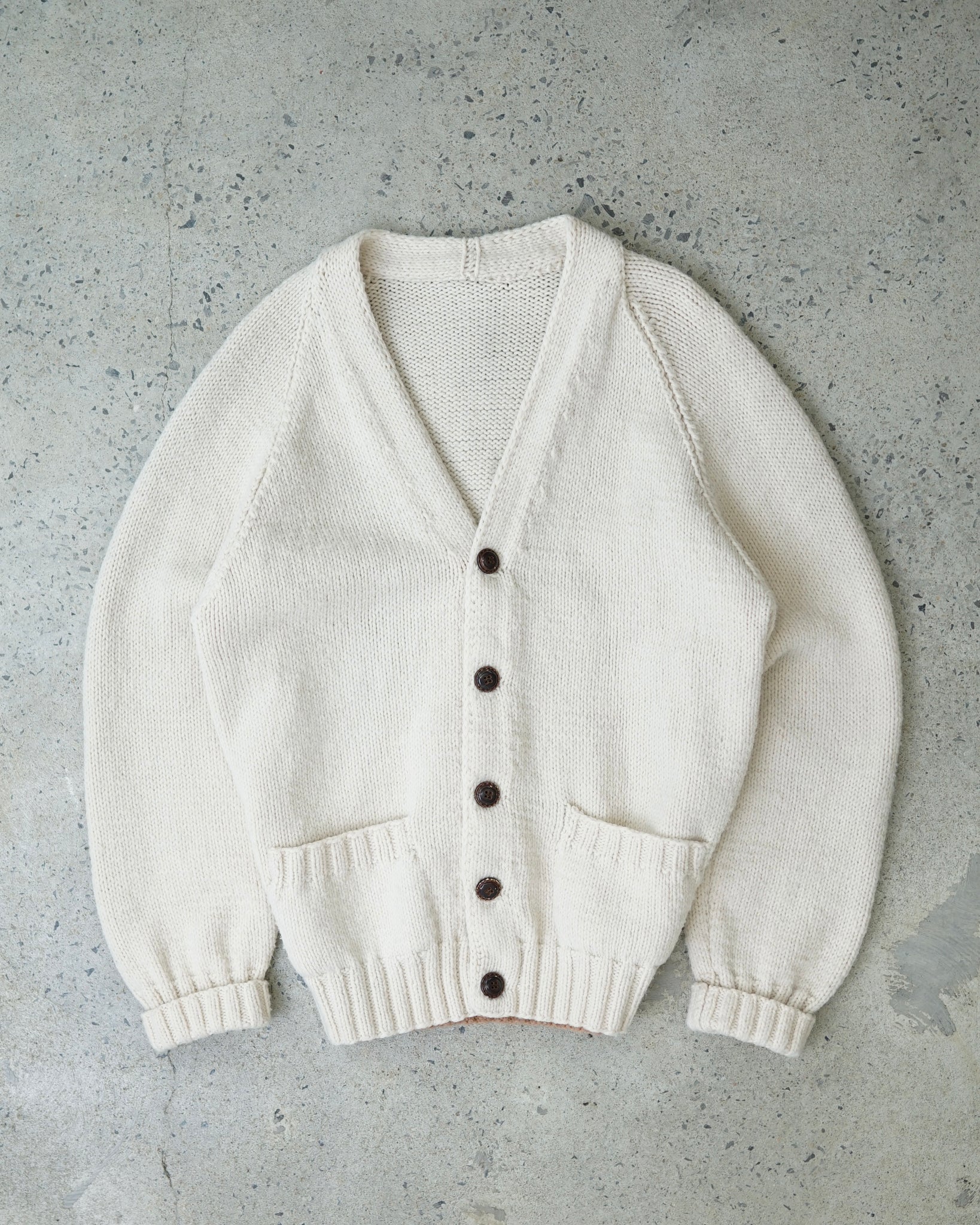 deer cowichan knit sweater - small