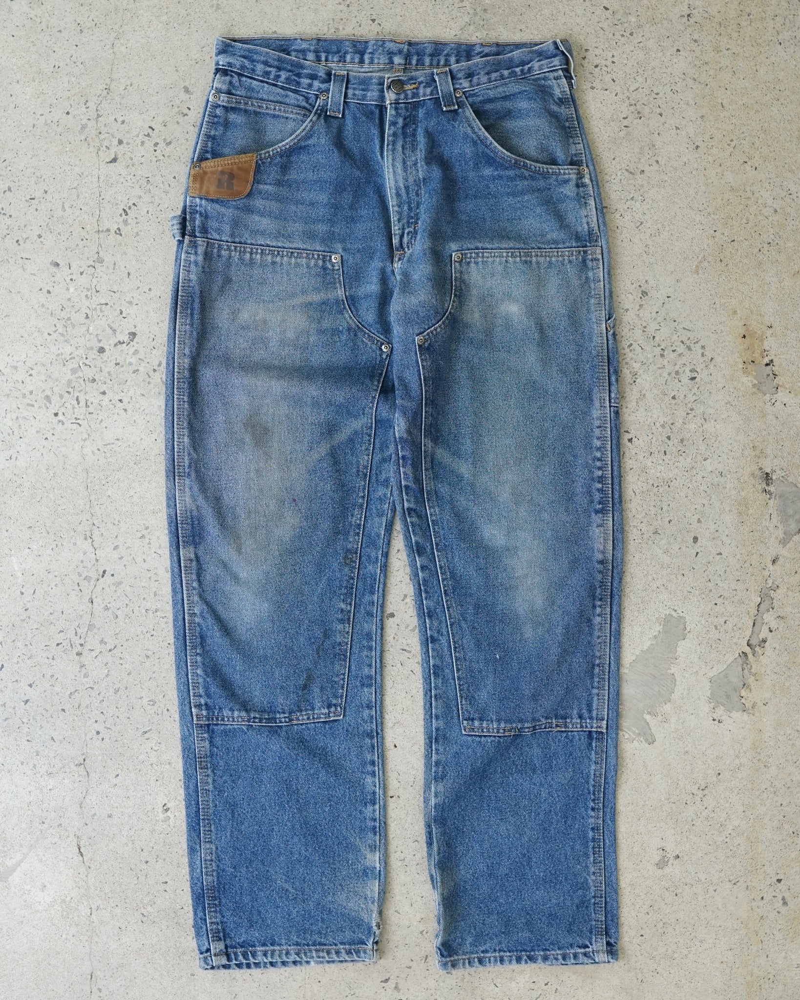 wrangler riggs double knees carpenter jeans