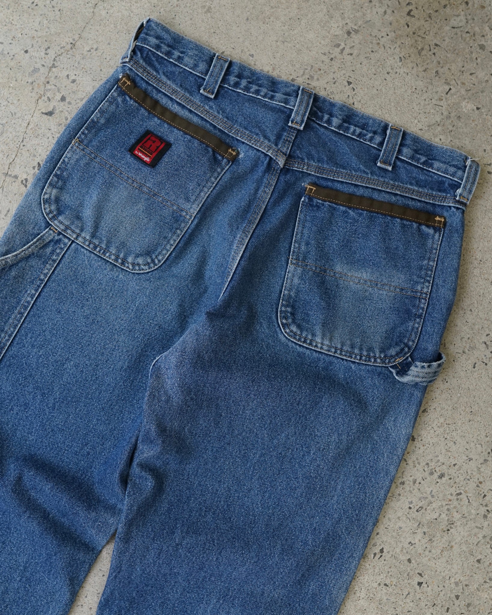 wrangler riggs double knees carpenter jeans