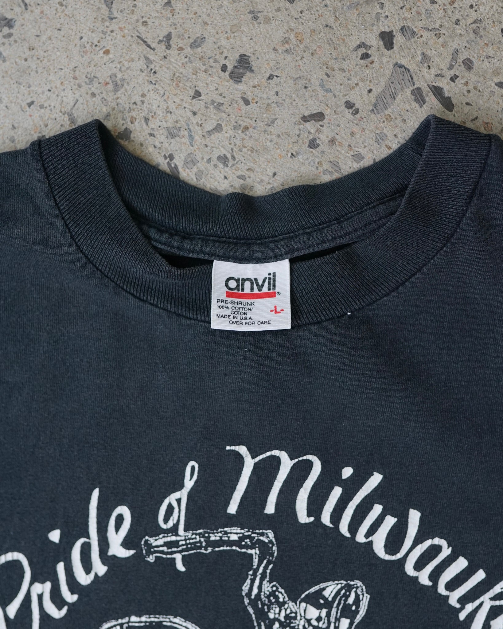 pride of milwaukee wisconsin motorcycle t-shirt