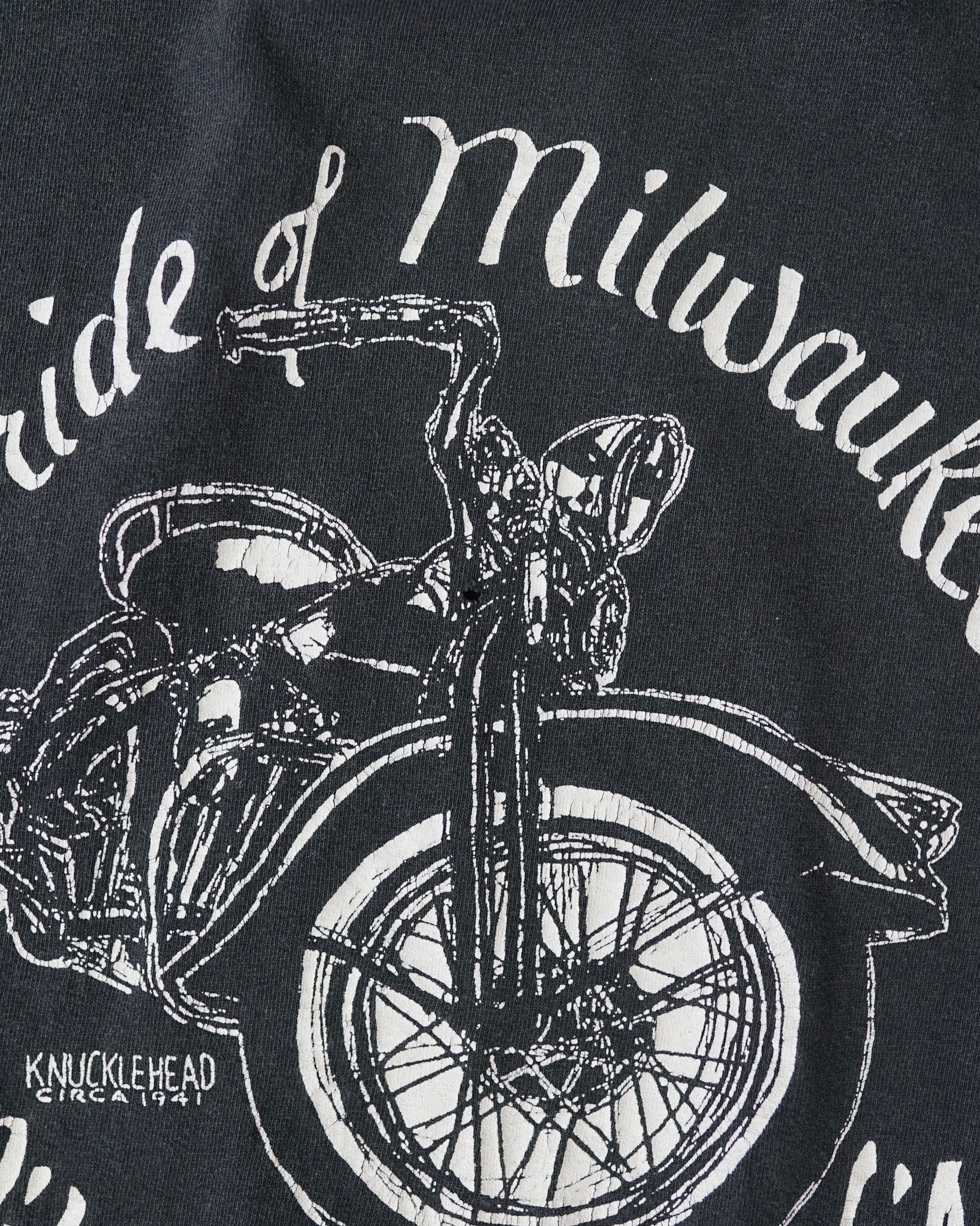 pride of milwaukee wisconsin motorcycle t-shirt