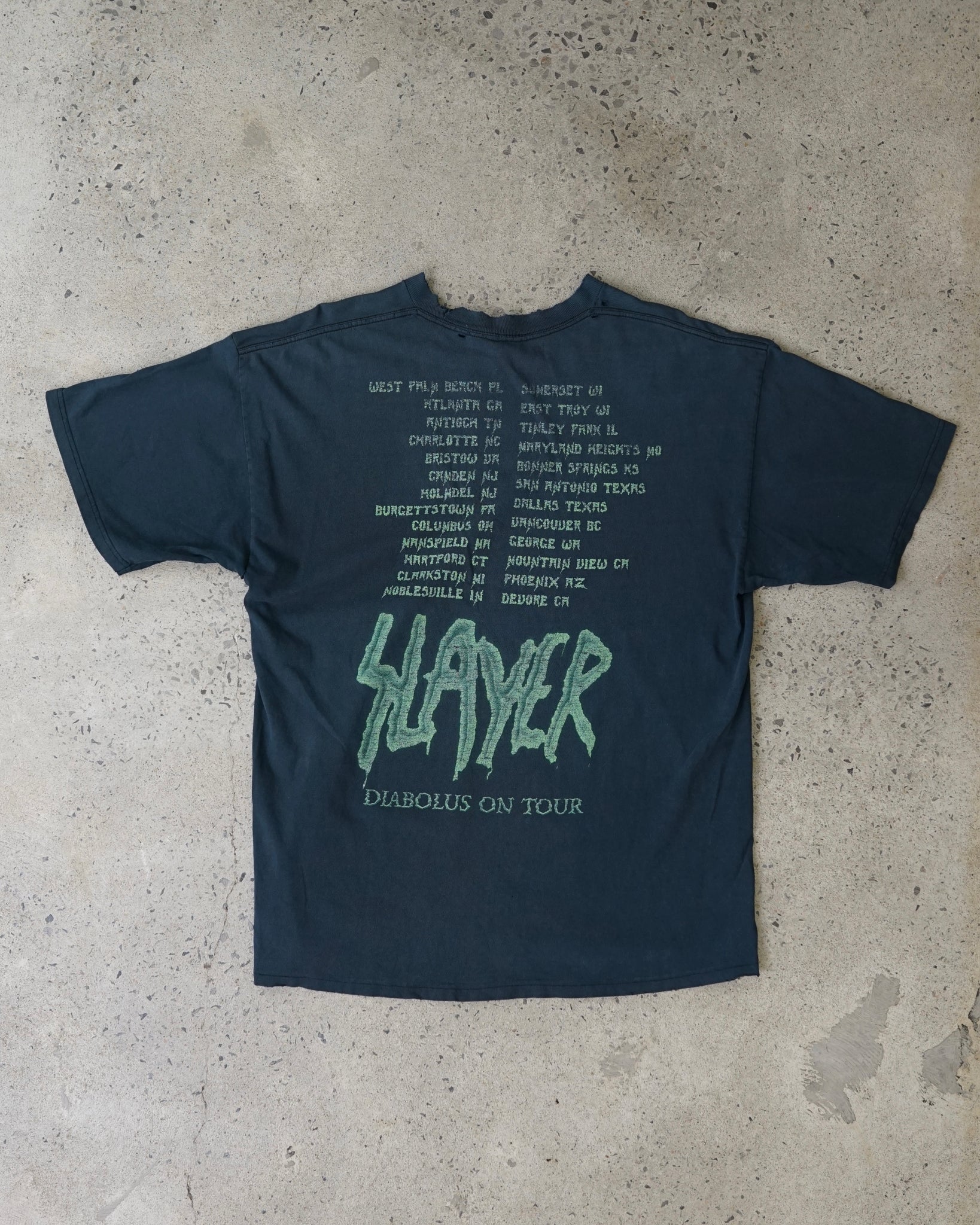slayer diabolus on tour t-shirt
