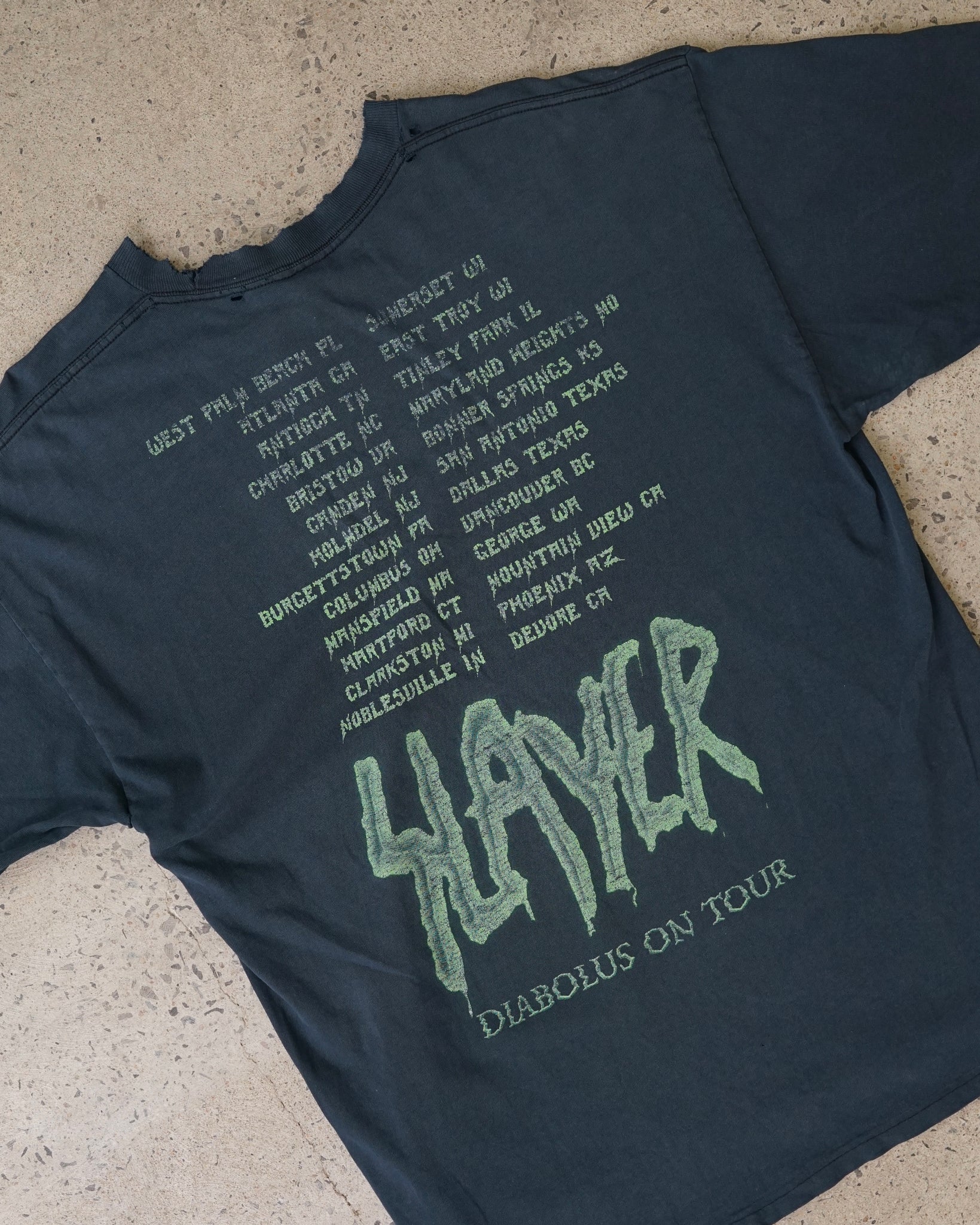 slayer diabolus on tour t-shirt