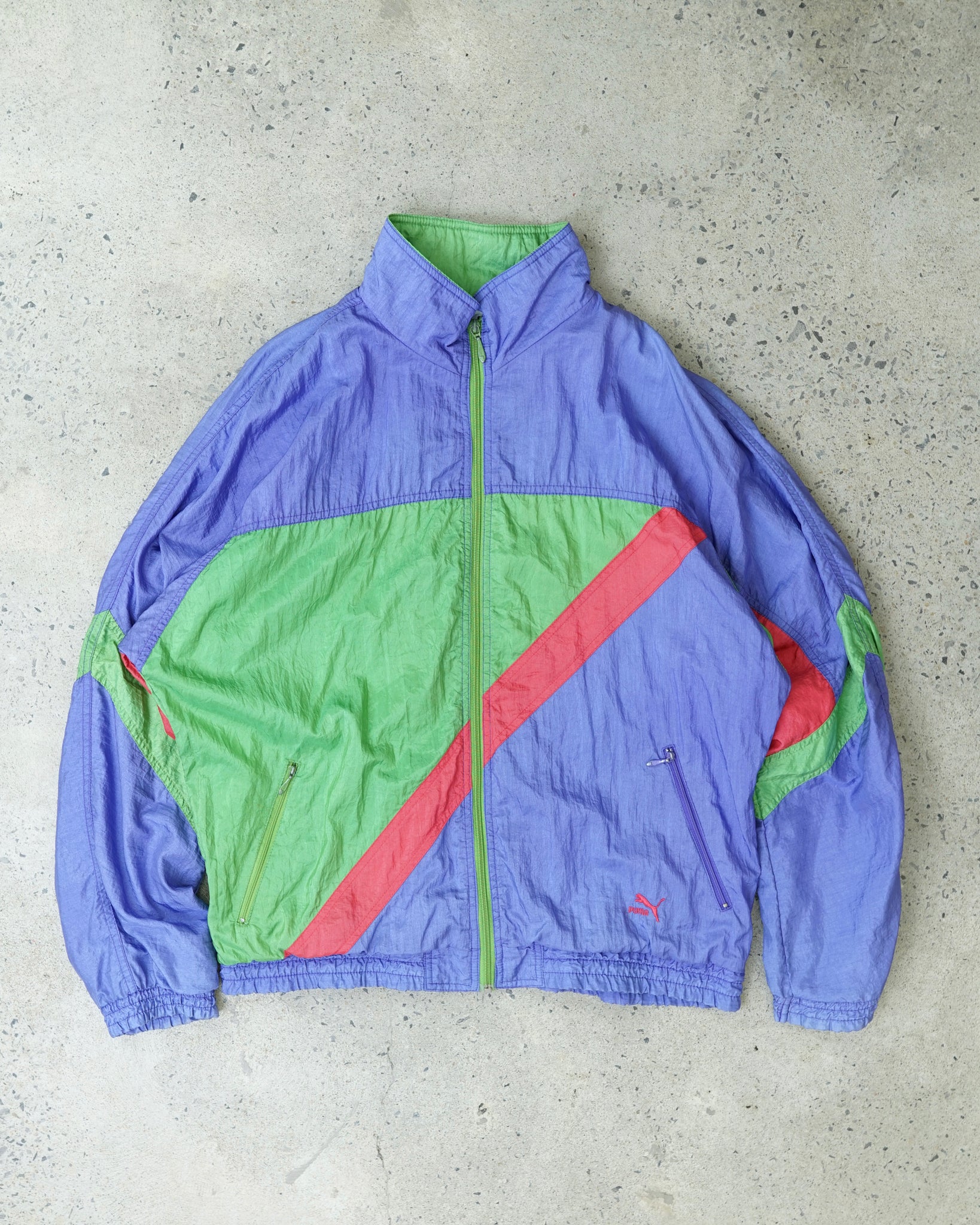 vintage puma windbreaker - XXL