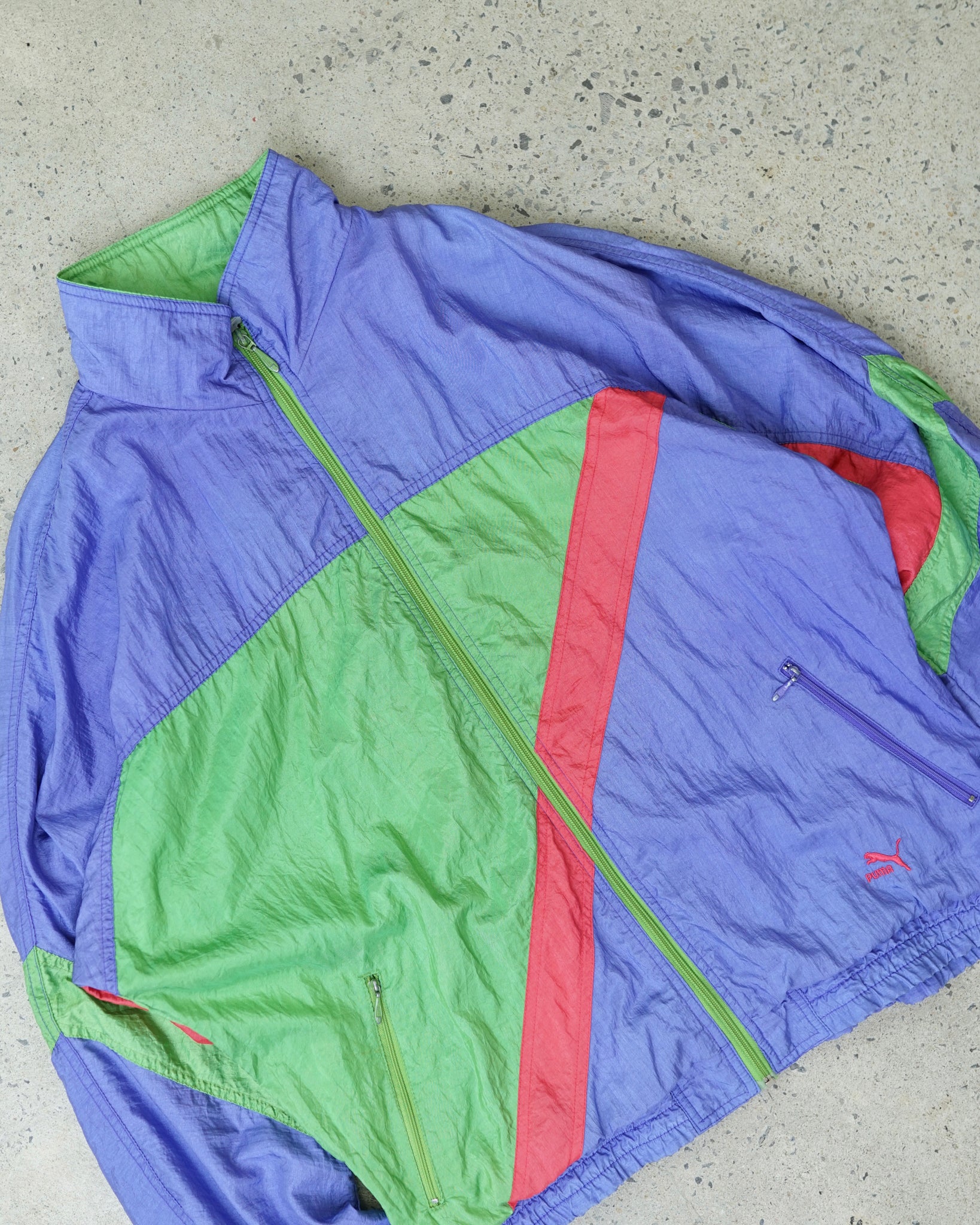 vintage puma windbreaker - XXL