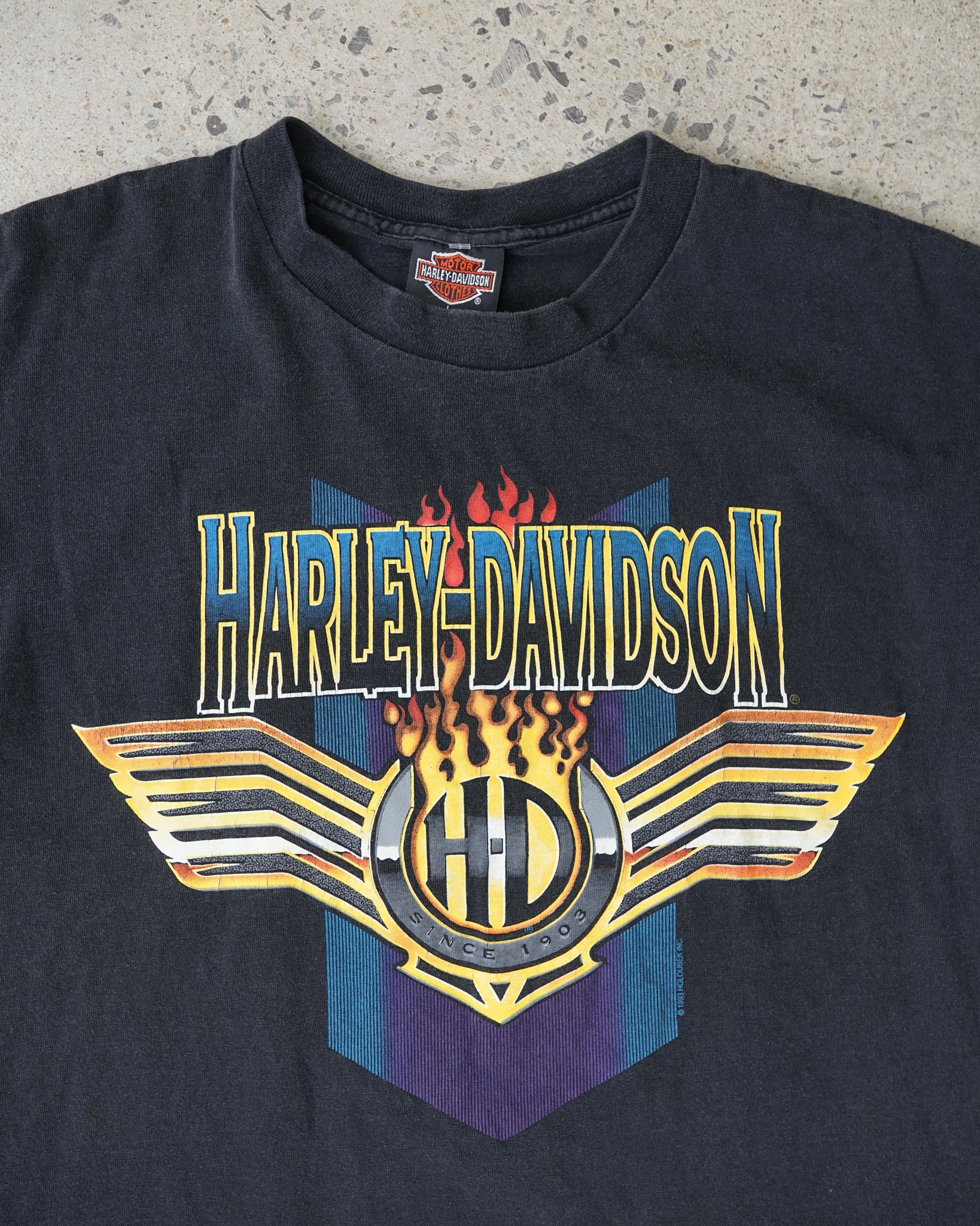 harley davidson nebraska 1994 t-shirt - large