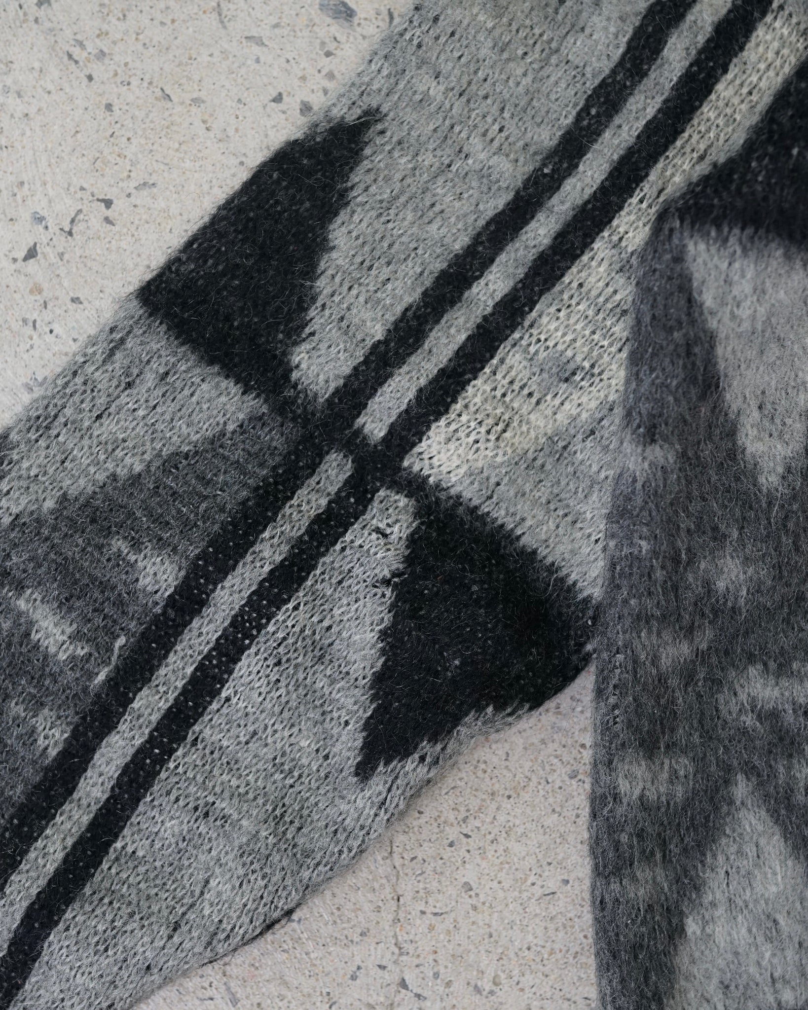 towncraft penney's mohair zip-up knit sweater