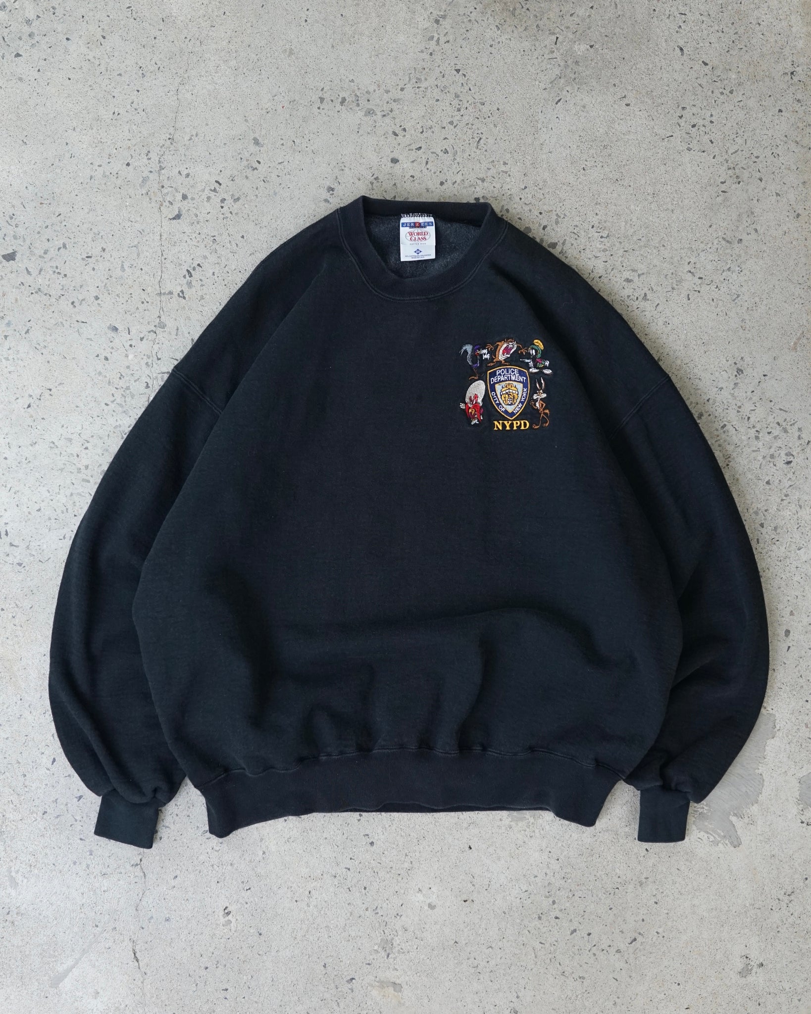 looney tunes new york police department crewneck