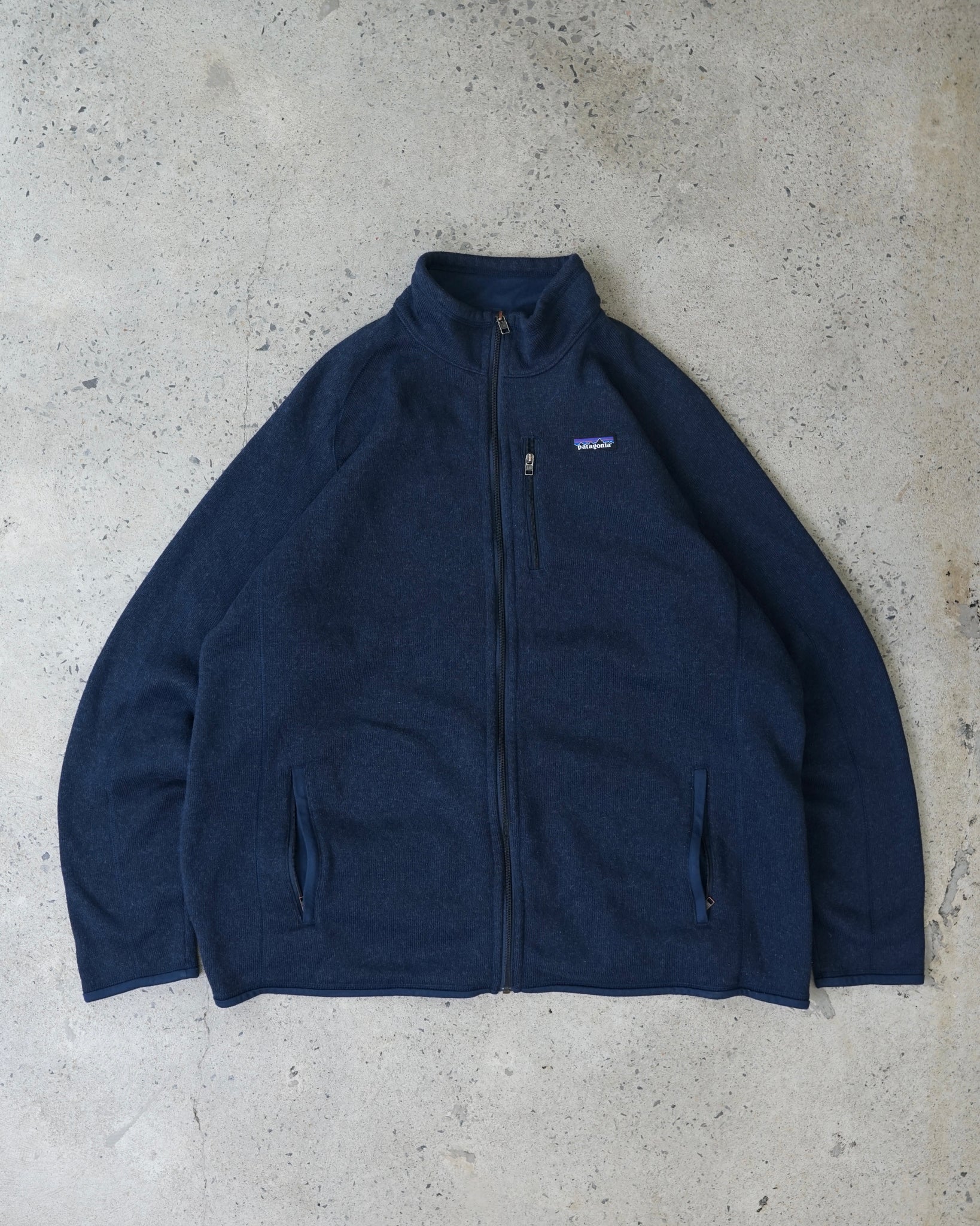 patagonia zip-up sweater