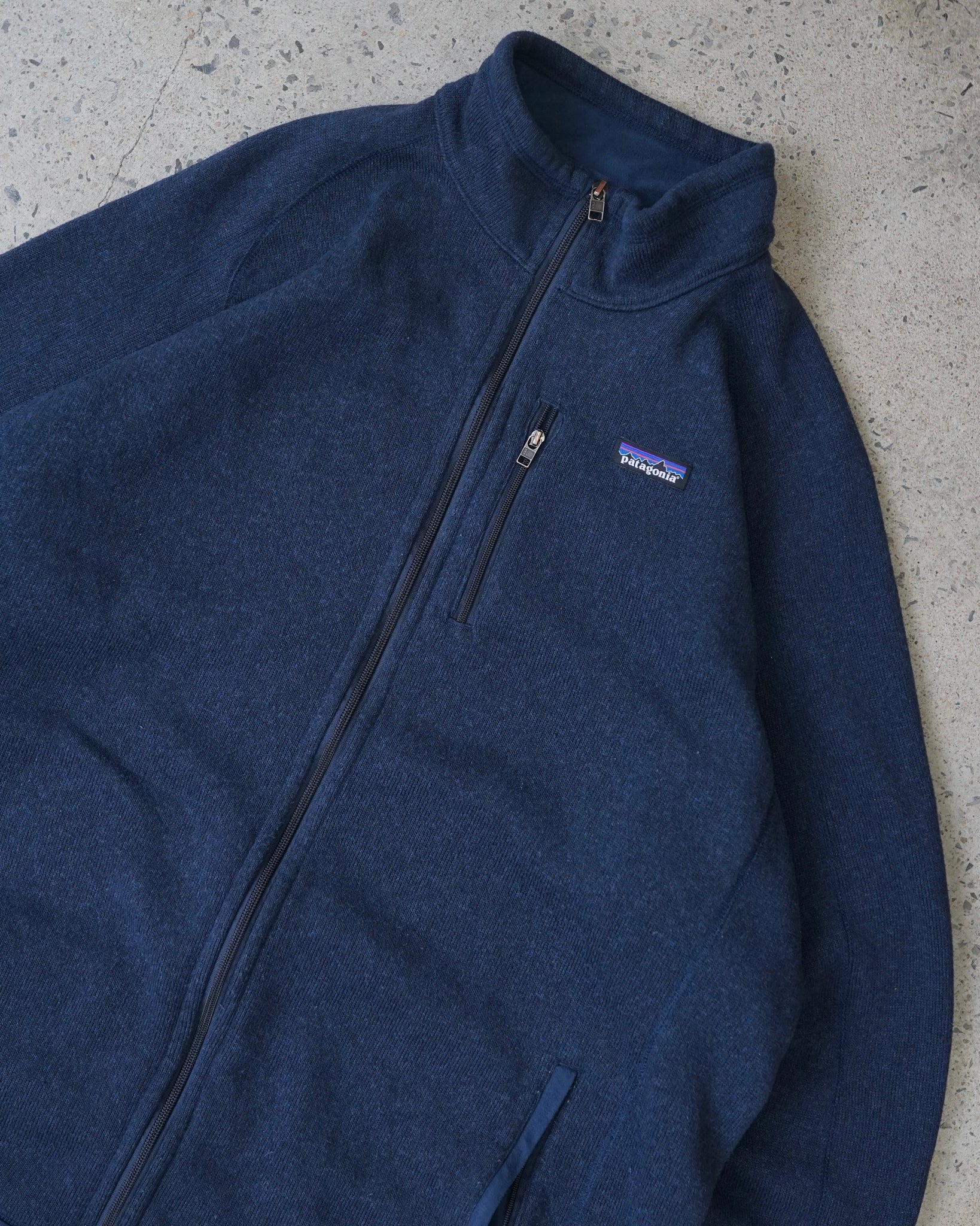 patagonia zip-up sweater