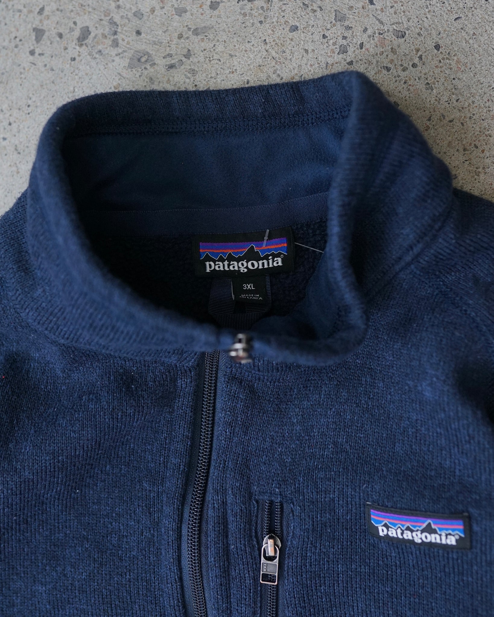 patagonia zip-up sweater