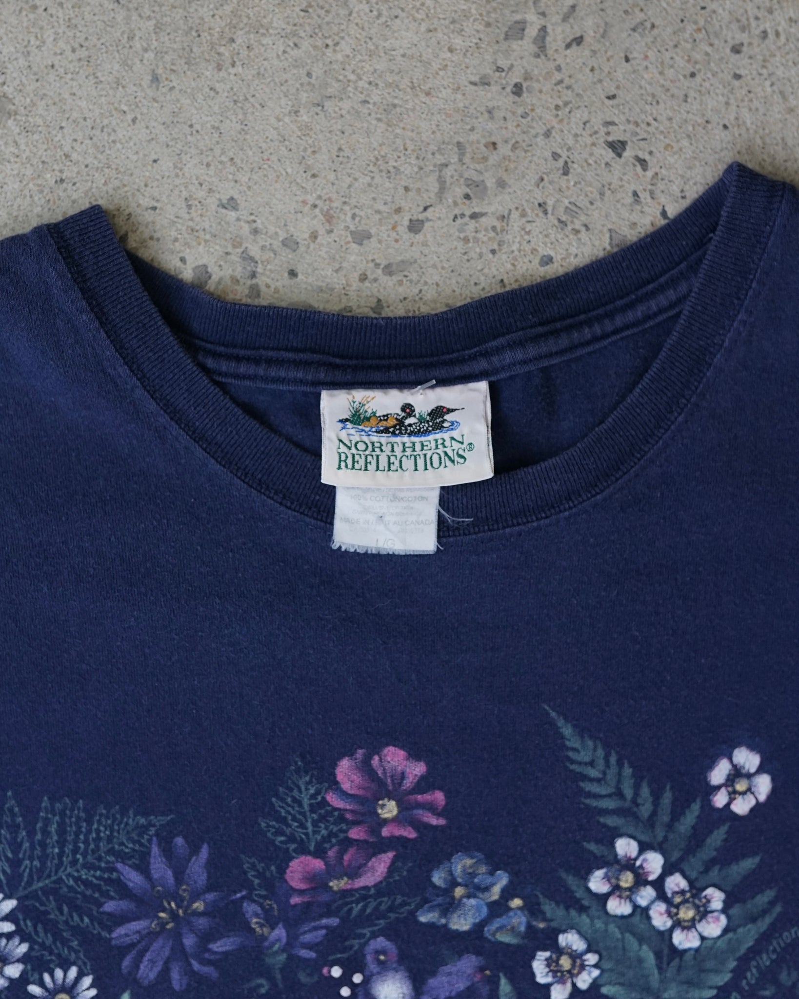nothern reflections flowers t-shirt