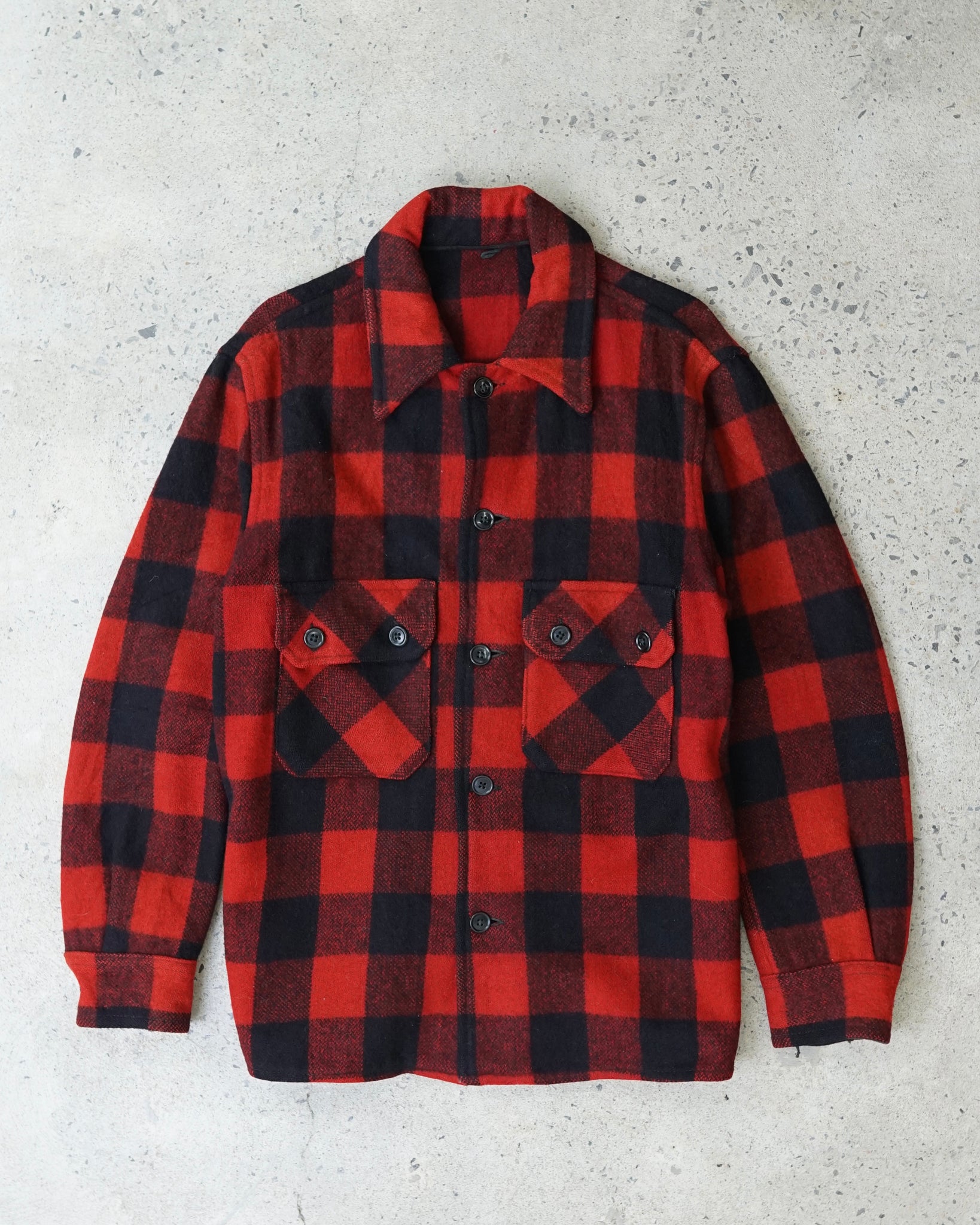 vintage plaid flannel - medium