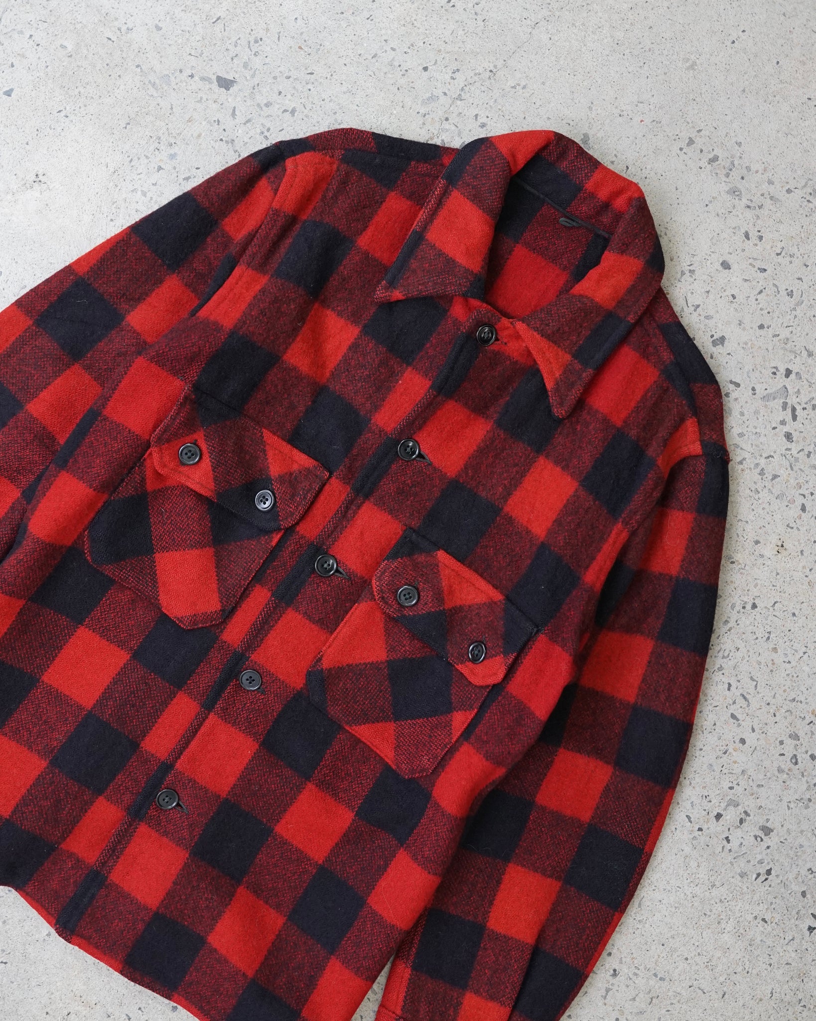 vintage plaid flannel - medium