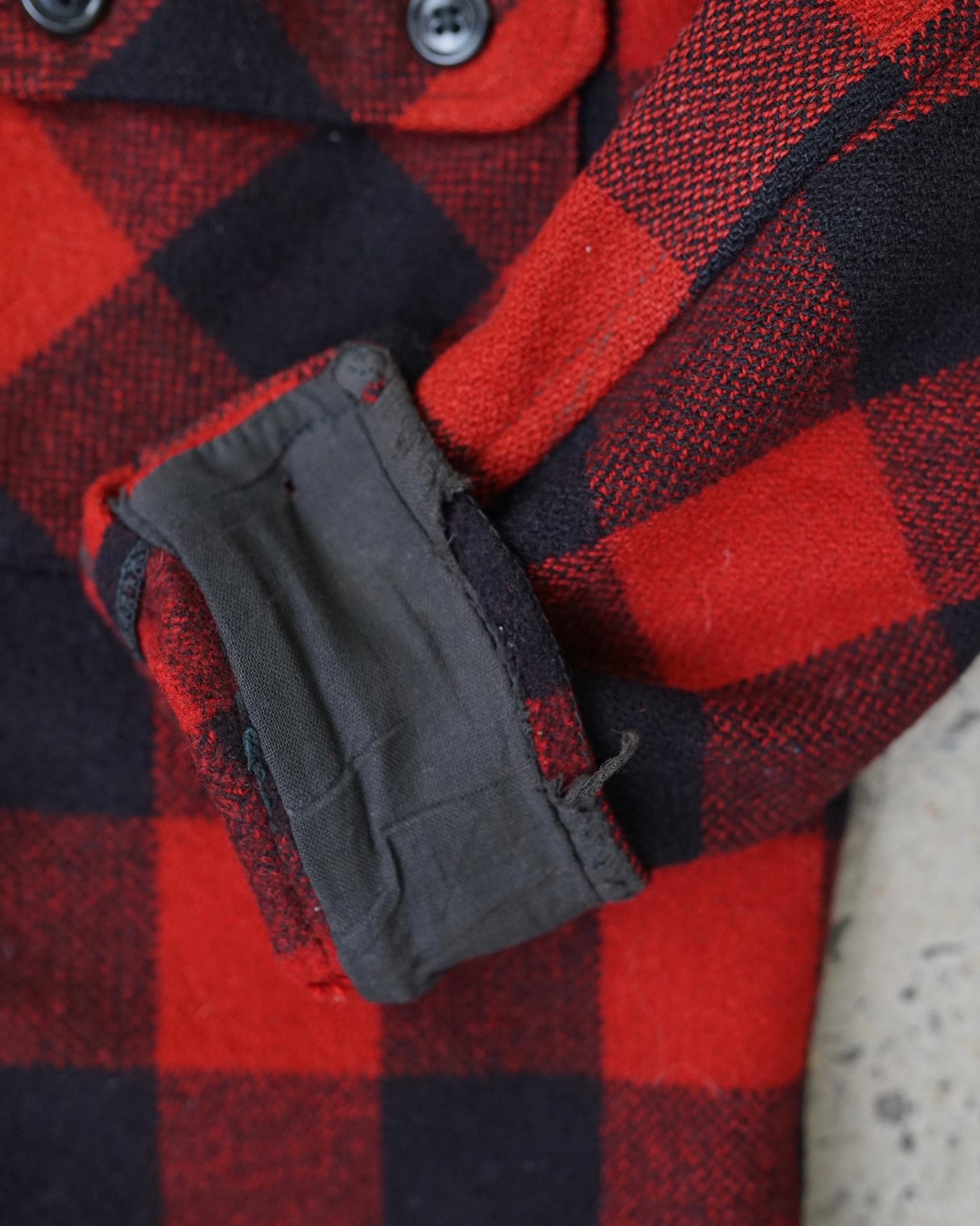 vintage plaid flannel - medium