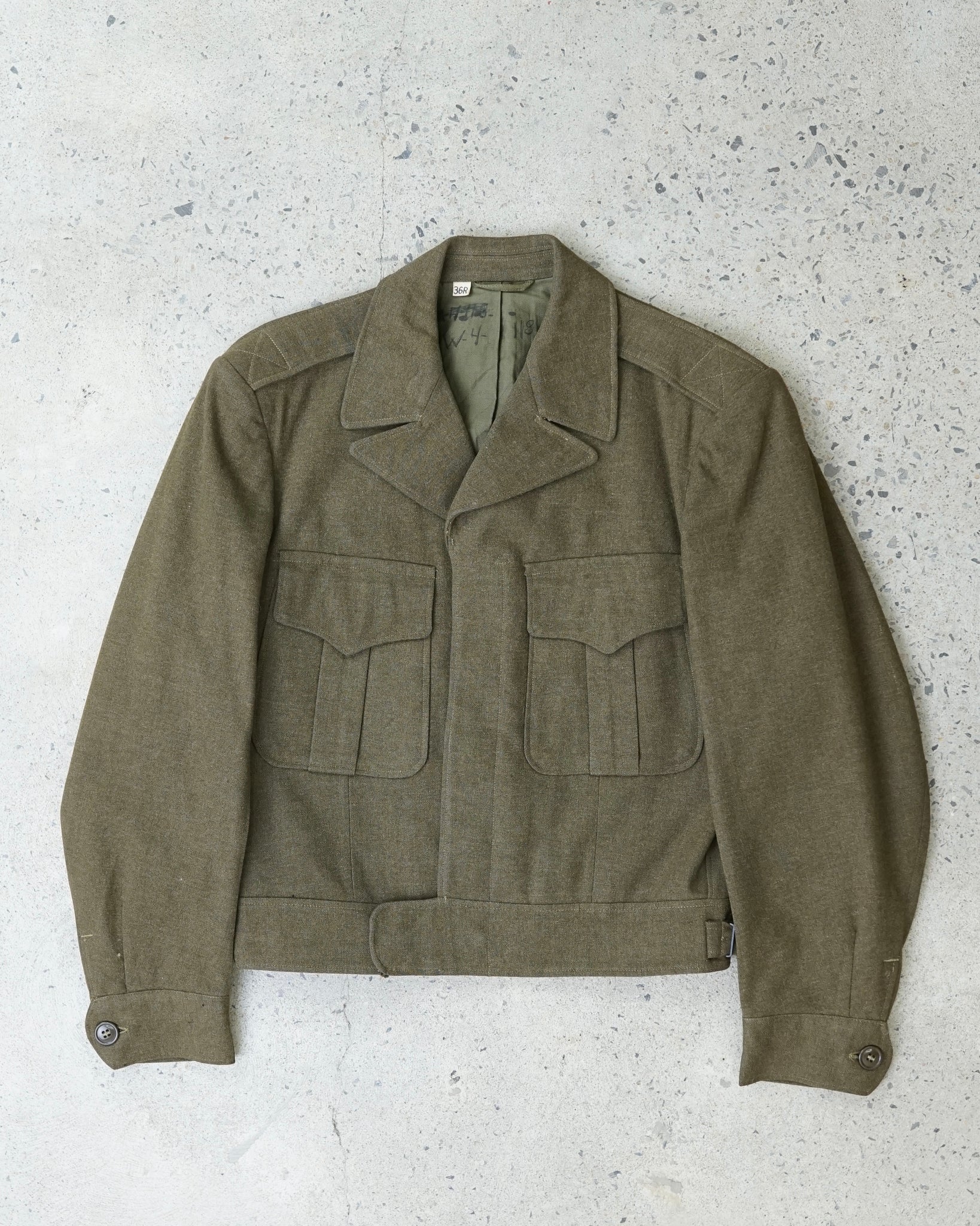 military vintage jacket - small