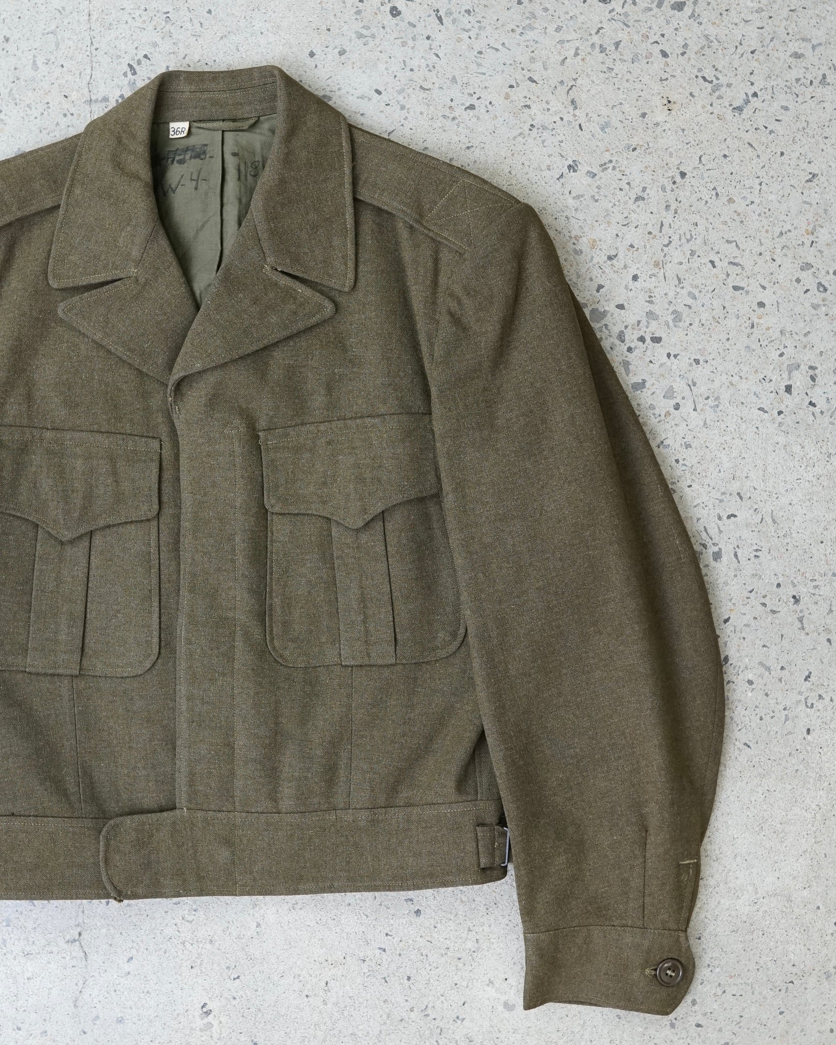 military vintage jacket - small