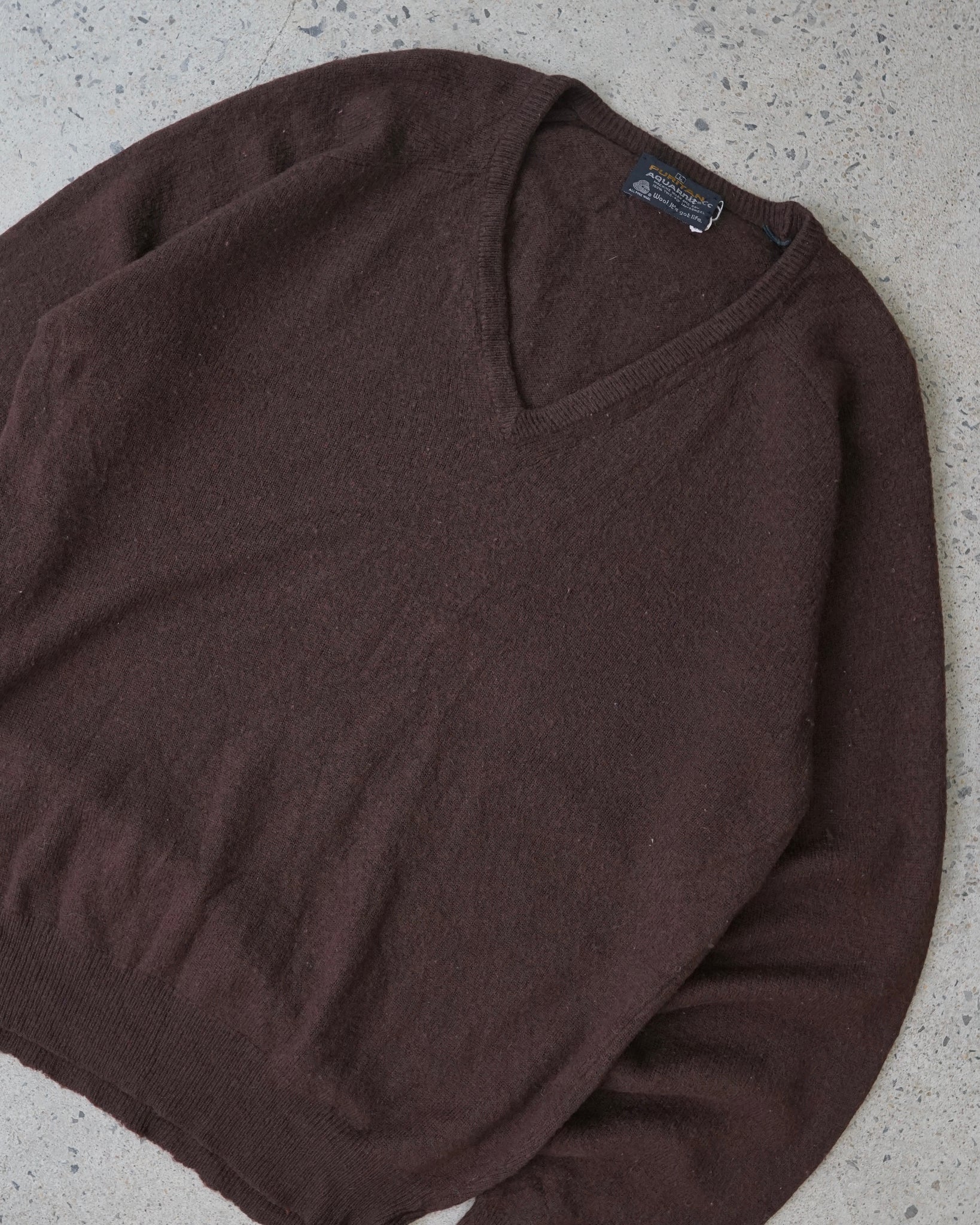 puritan aquaknit wool knit sweater