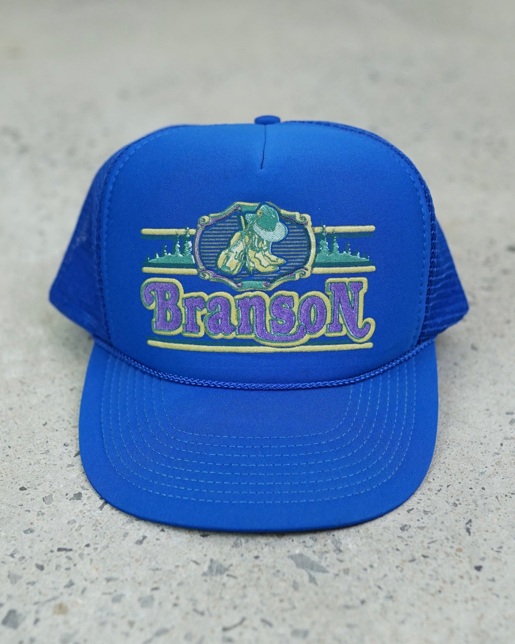 branson trucker hat