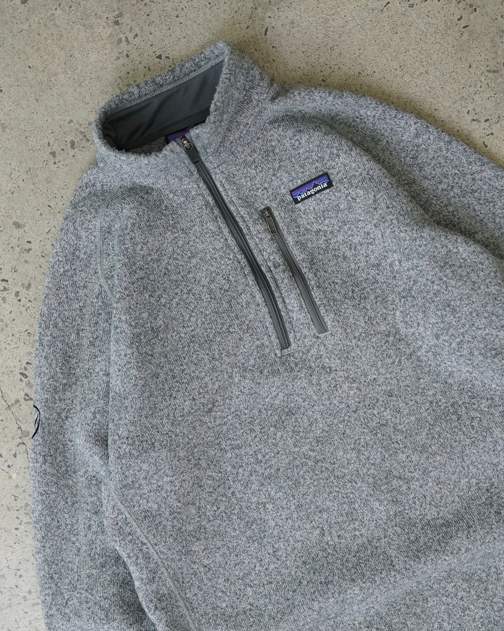 patagonia 1/4 zip knit sweater