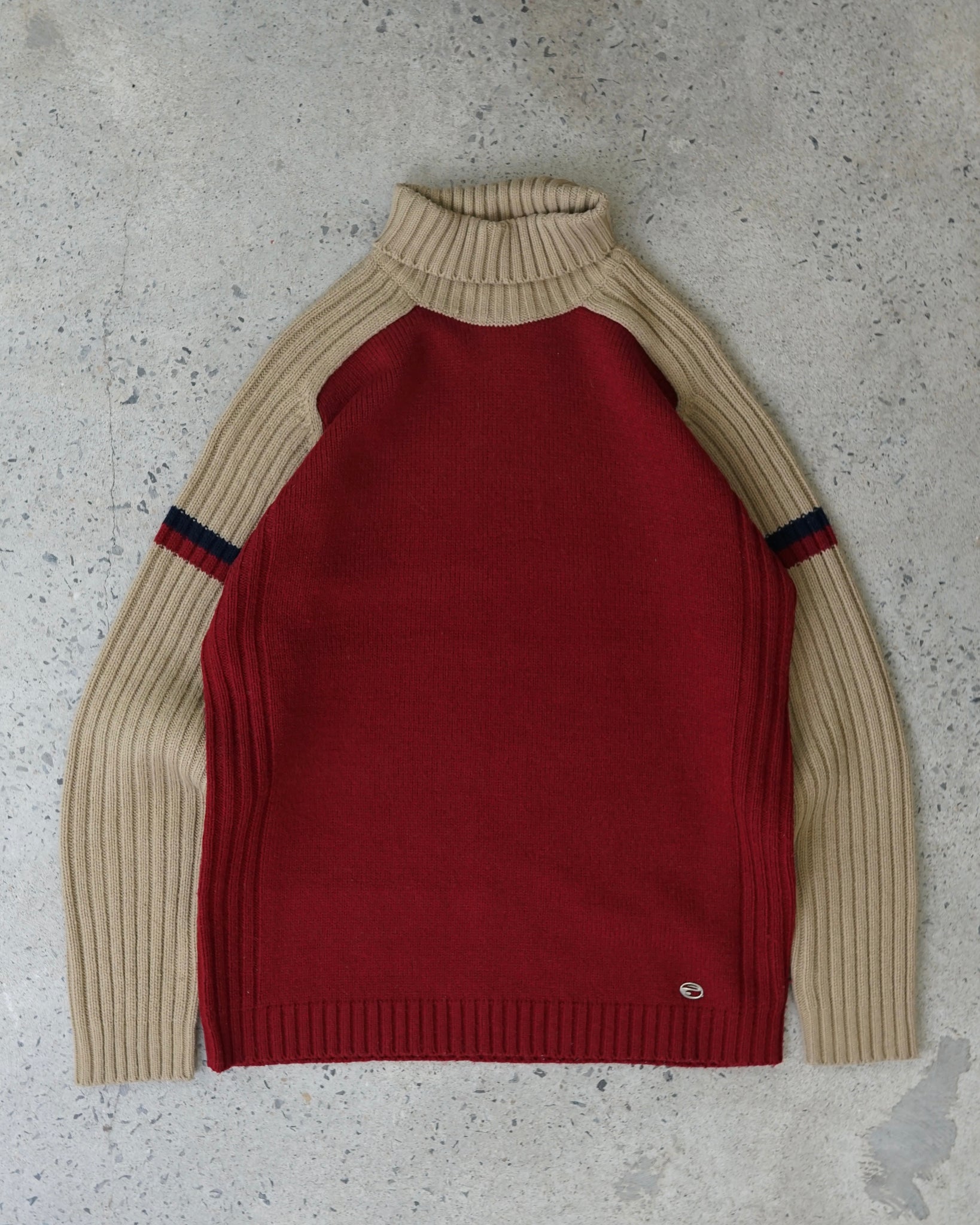 point zero turtleneck knit sweater